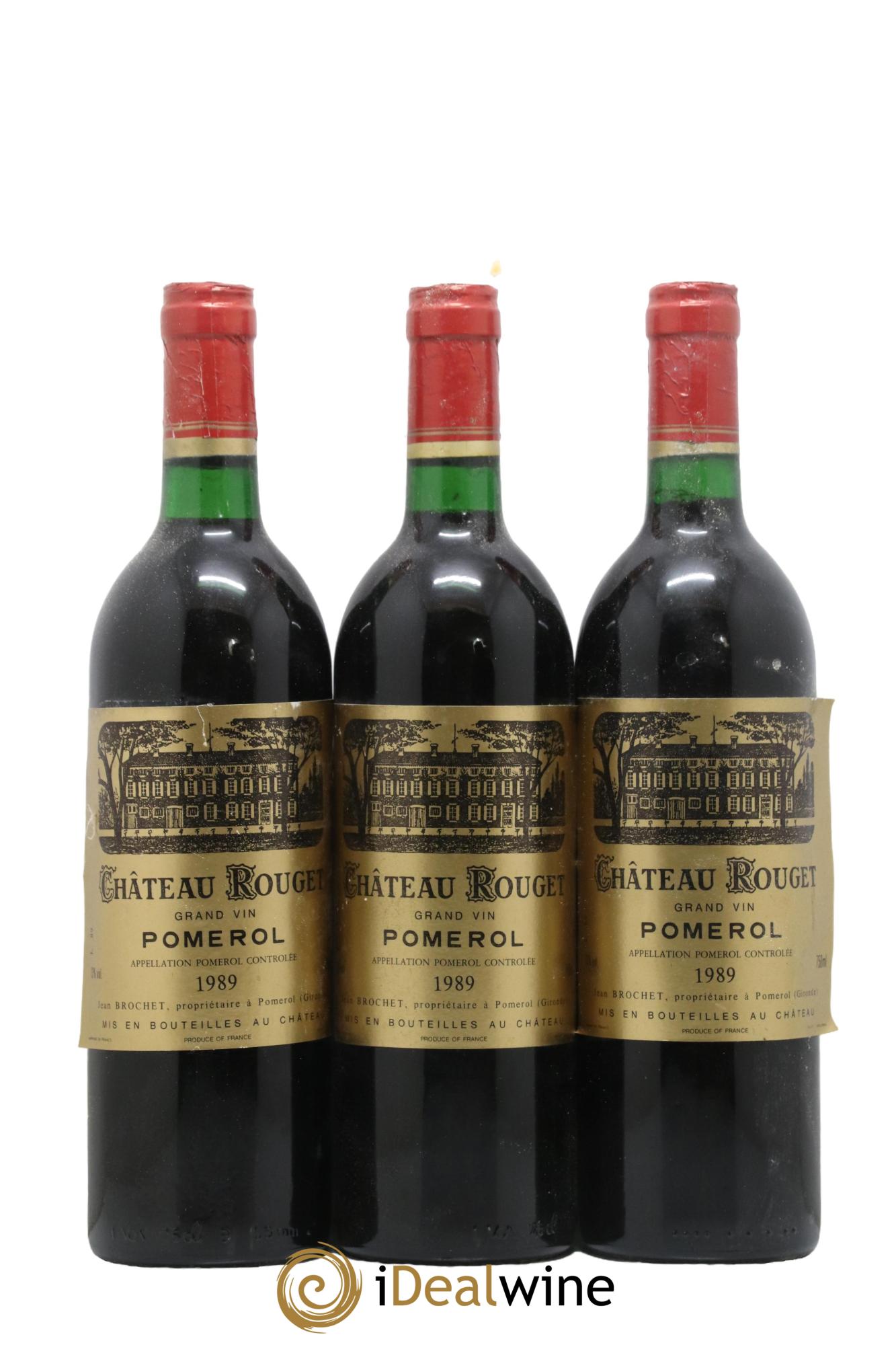 Château Rouget 1989 - Lot of 12 bottles - 1