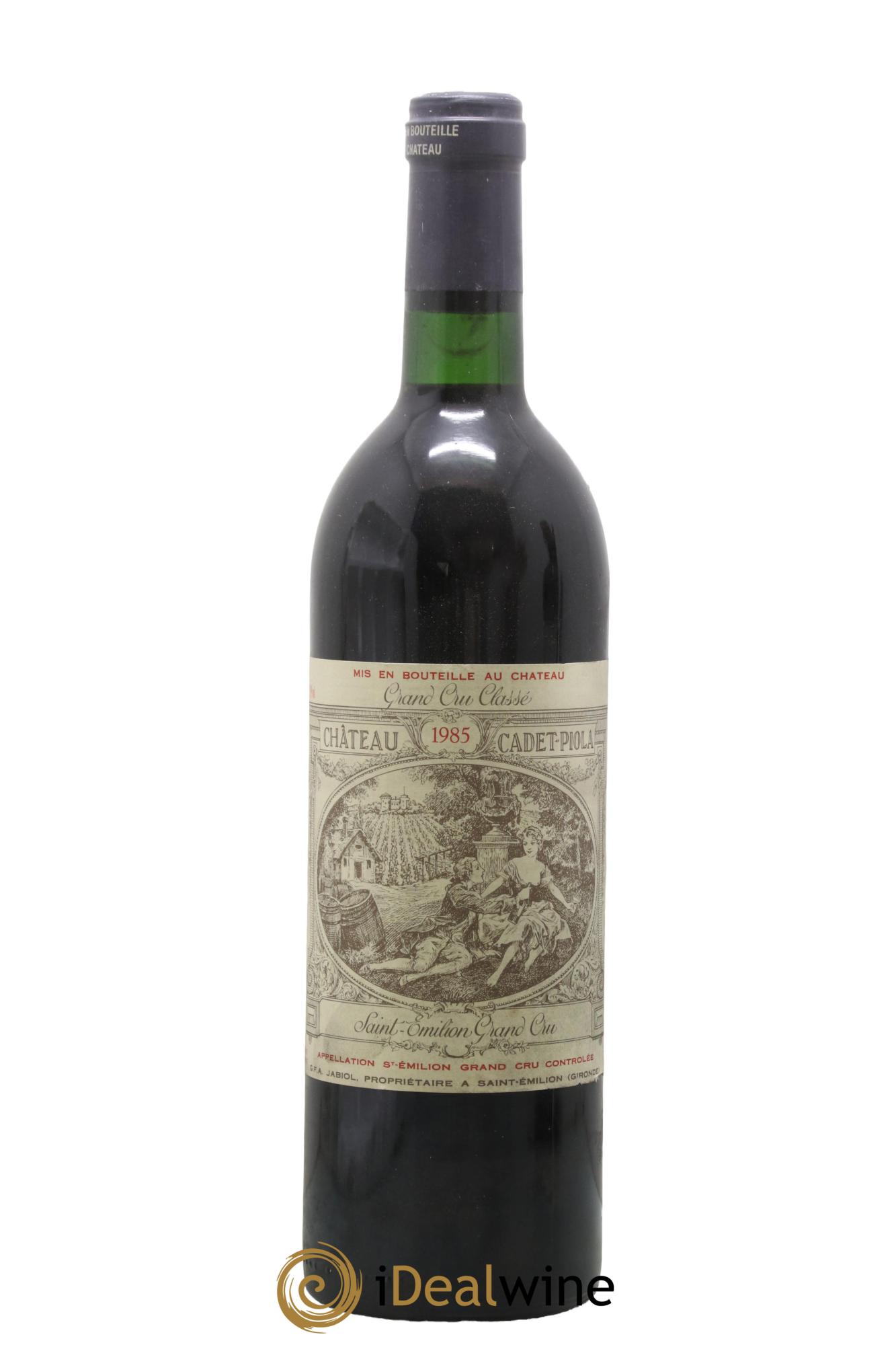 Château Cadet Piola Grand Cru Classé 1985 - Posten von 1 Flasche - 0