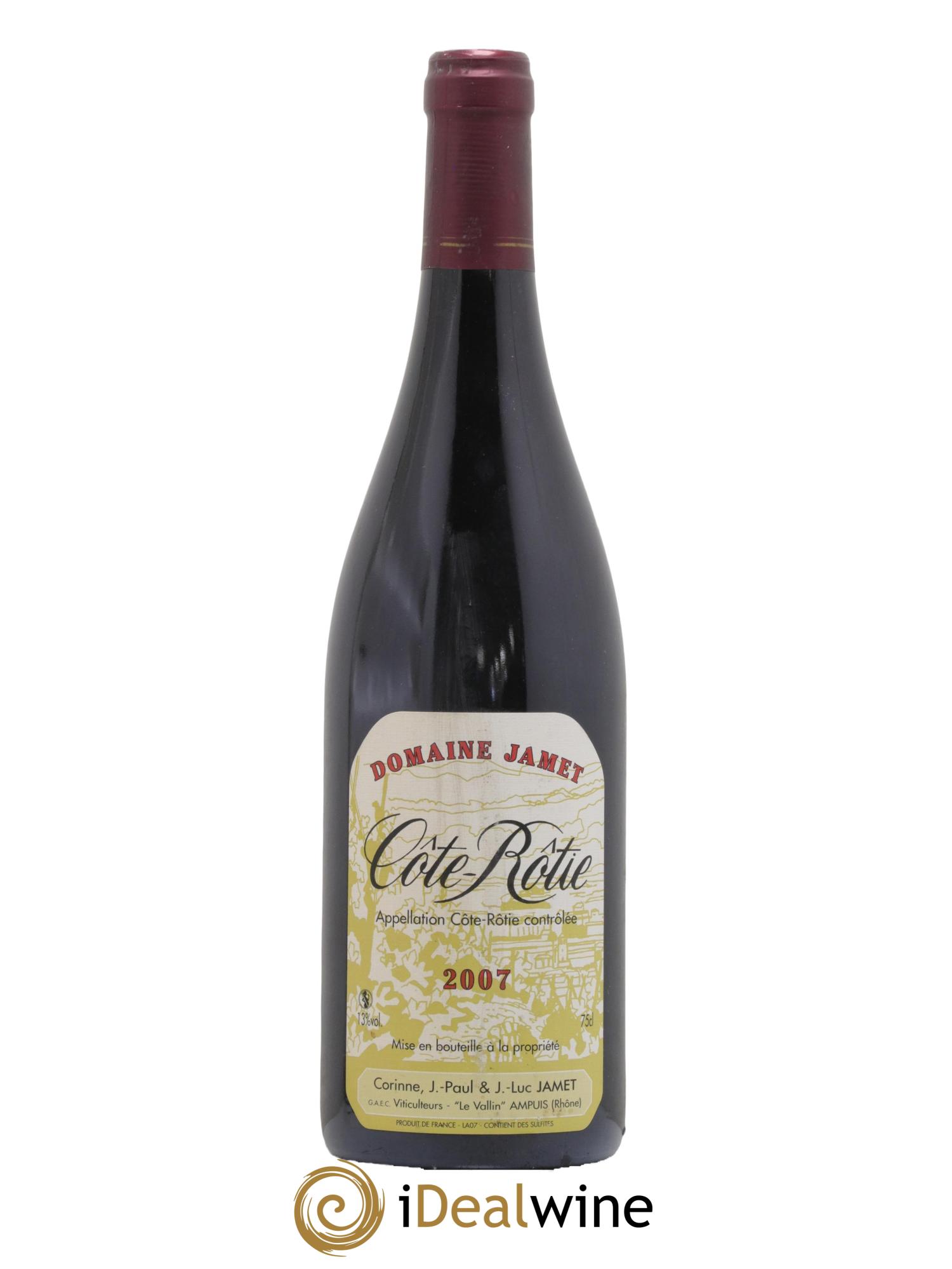 Côte-Rôtie Jamet (Domaine) 2007 - Lot de 1 bouteille - 0