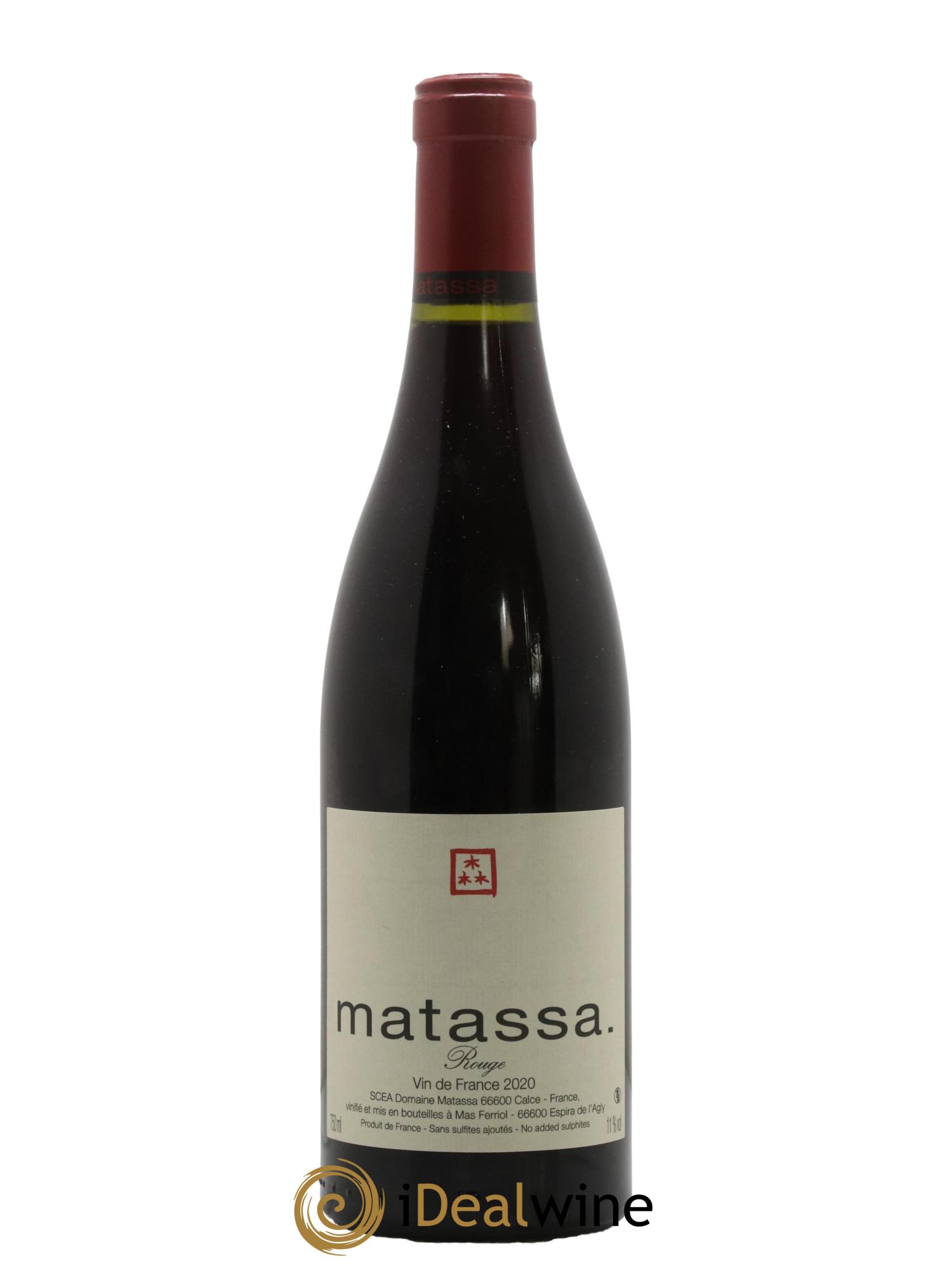 Côtes Catalanes Matassa Matassa 2020 - Posten von 1 Flasche - 0