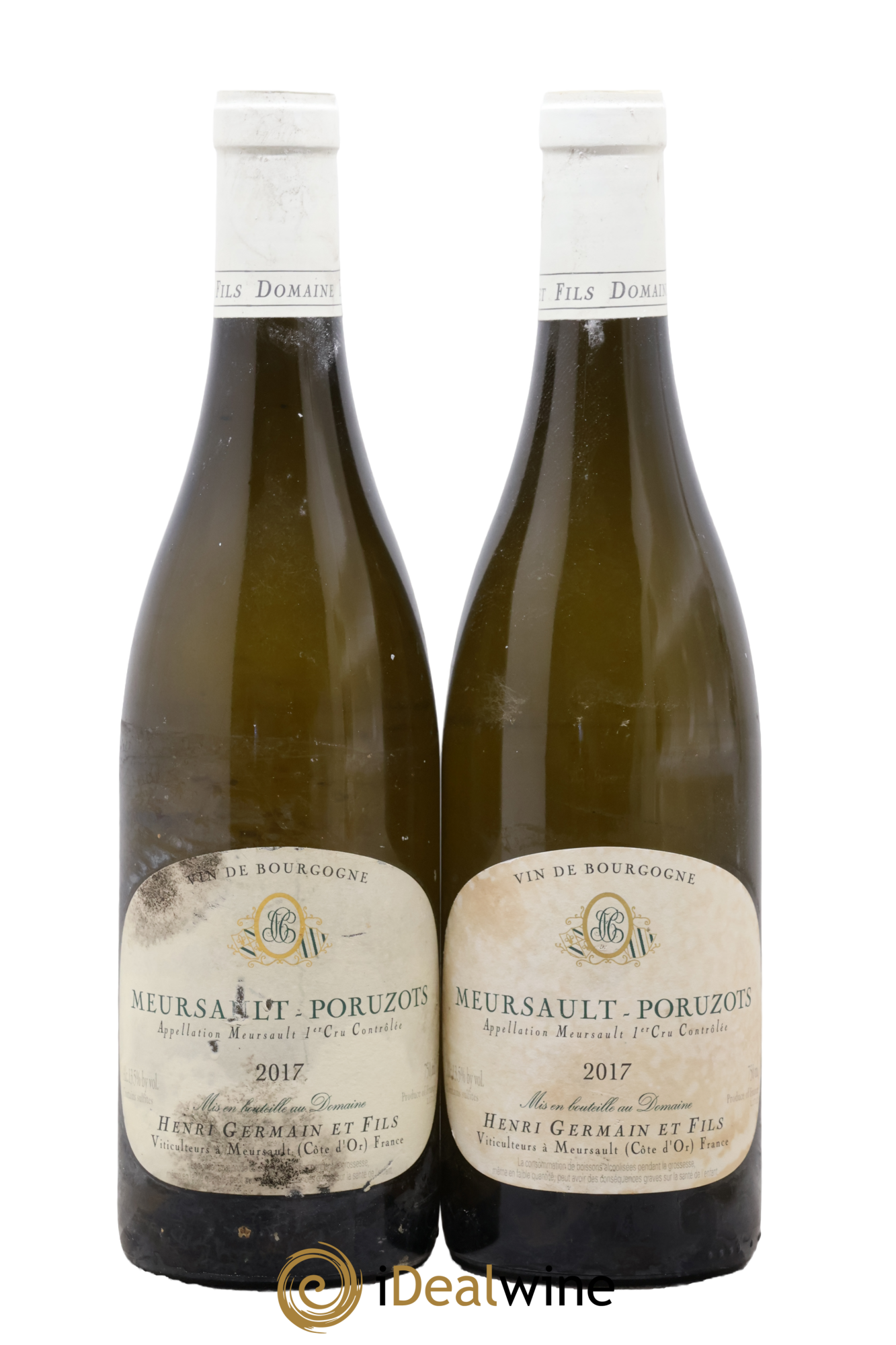 Meursault 1er Cru Poruzots Henri Germain 2017 - Lot de 2 bouteilles - 0
