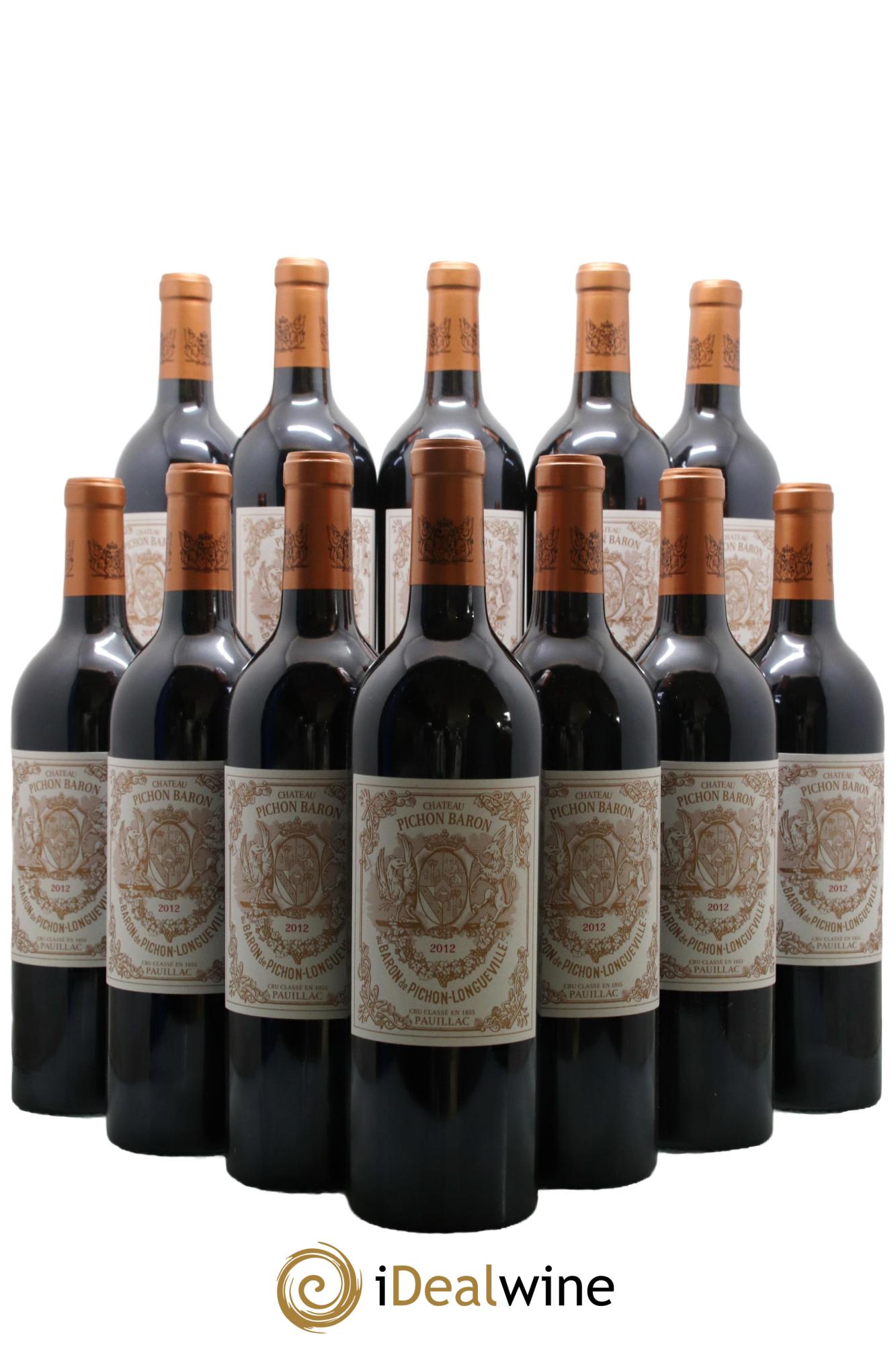 Pichon Longueville Baron 2ème Grand Cru Classé 2012 - Lot de 12 bouteilles - 0