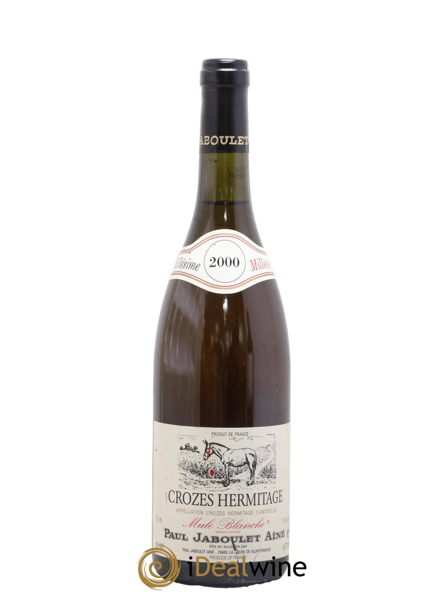 Crozes-Hermitage La mule Blanche Jaboulet 2000 - Lot de 1 bouteille - 0