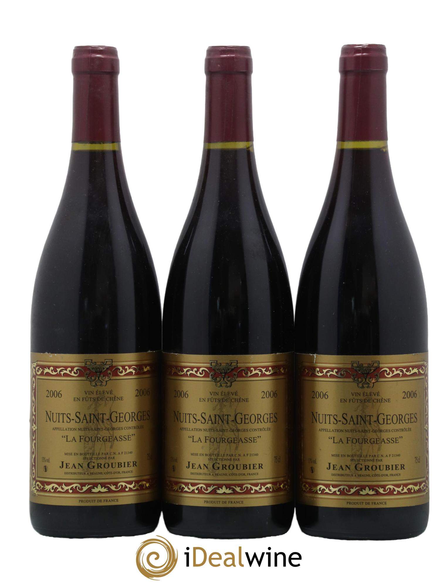 Nuits-Saint-Georges La Fourgeasse Jean Groubier 2006 - Lot de 3 bouteilles - 0