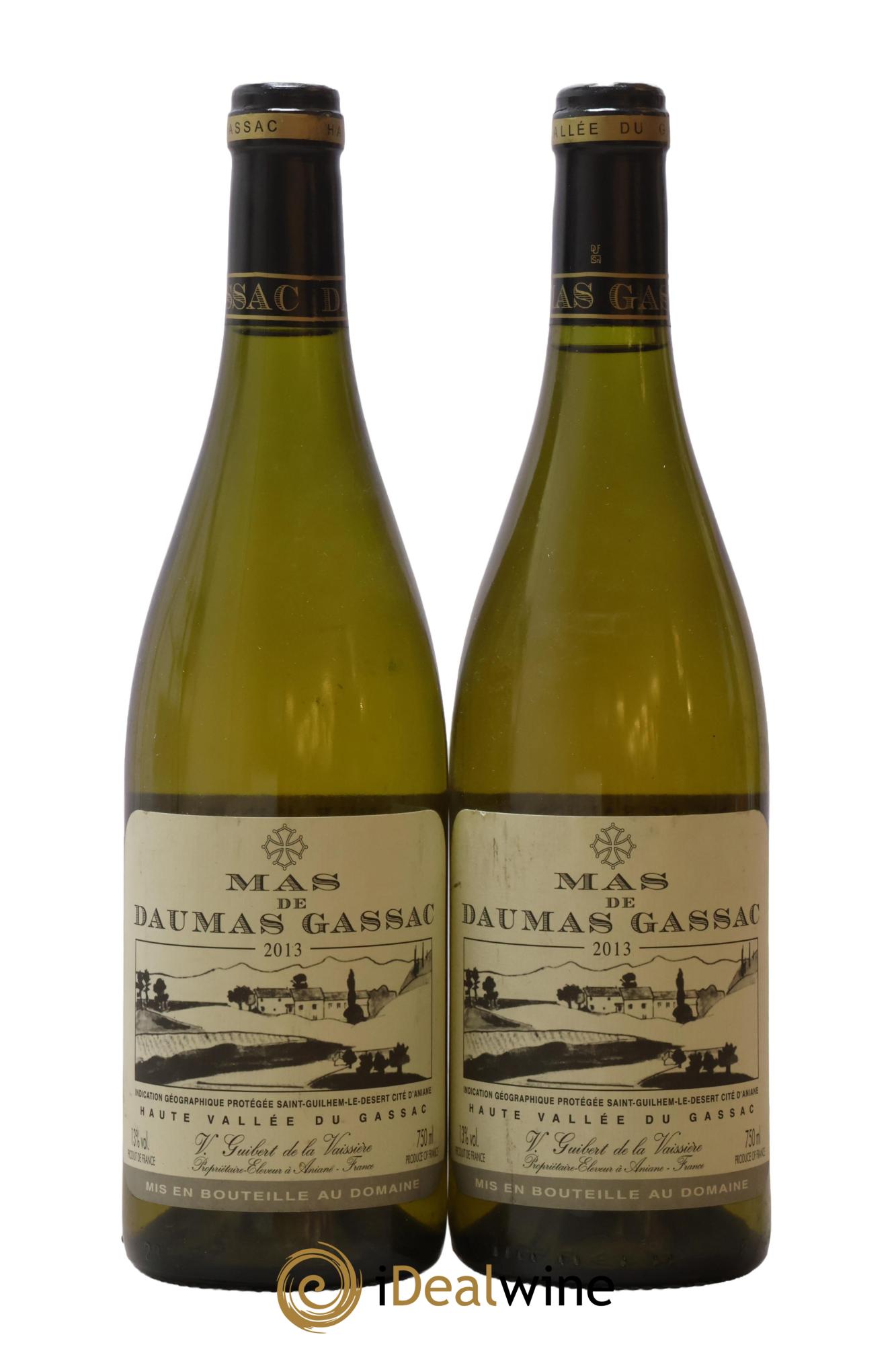Saint-Guilhem-le-Désert - Cité d'Aniane Mas Daumas Gassac Famille Guibert de La Vaissière 2013 - Lot de 2 bouteilles - 0