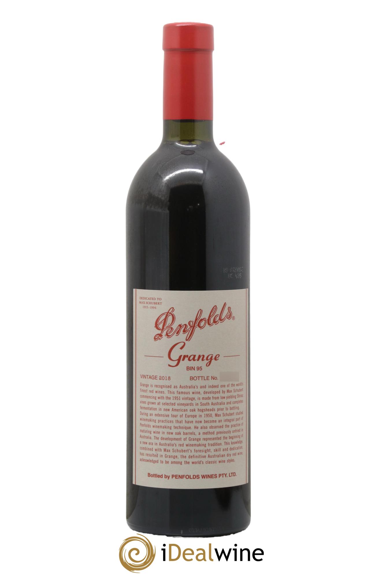 South Australia Penfolds Wines Grange Bin 95 2018 - Lot of 1 bottle - 0