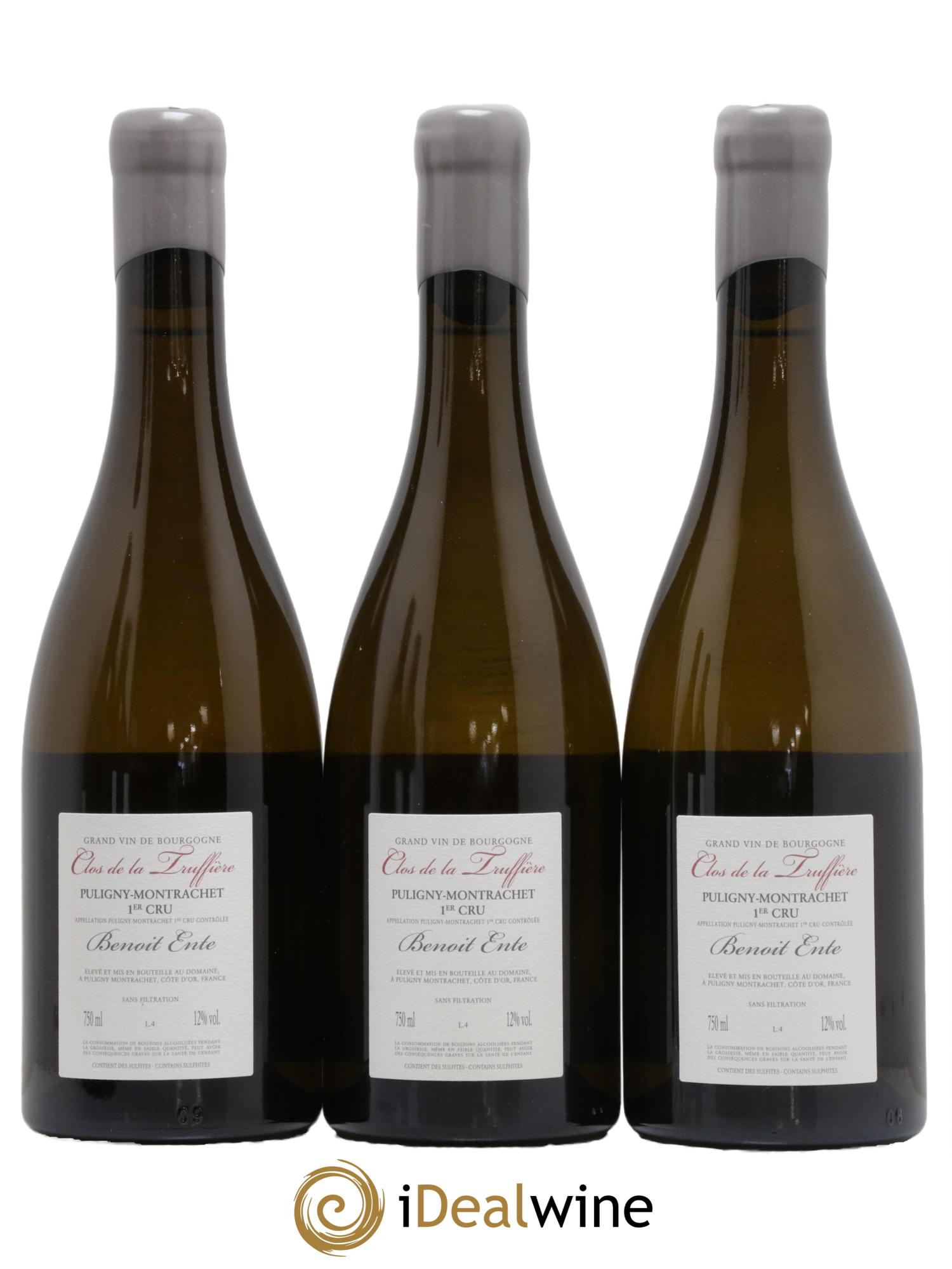 Puligny-Montrachet 1er Cru Clos de la Truffière Benoit Ente 2014 - Lot de 3 bouteilles - 1