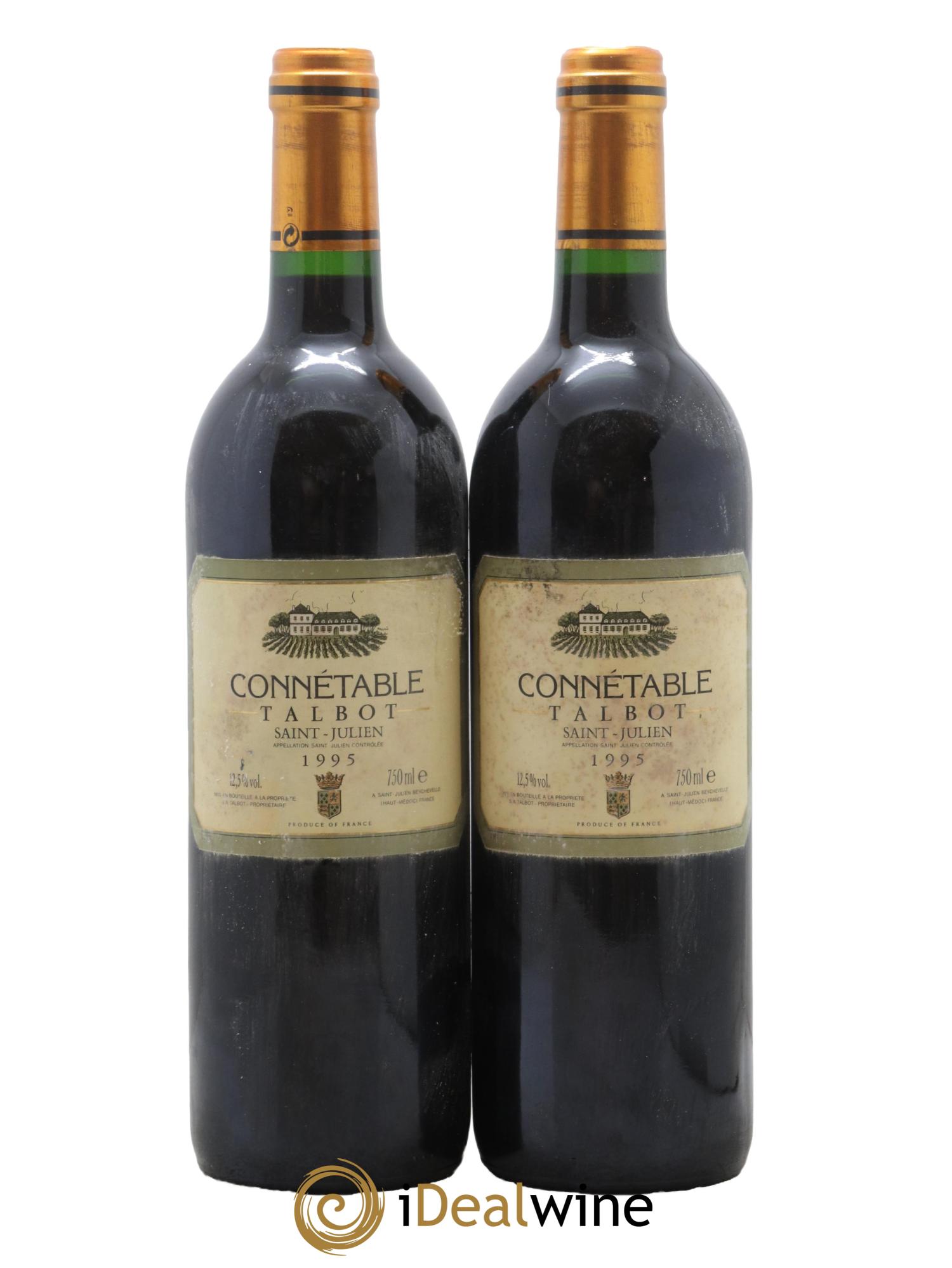 Connétable de Talbot Second Vin 1995 - Lot de 2 bouteilles - 0