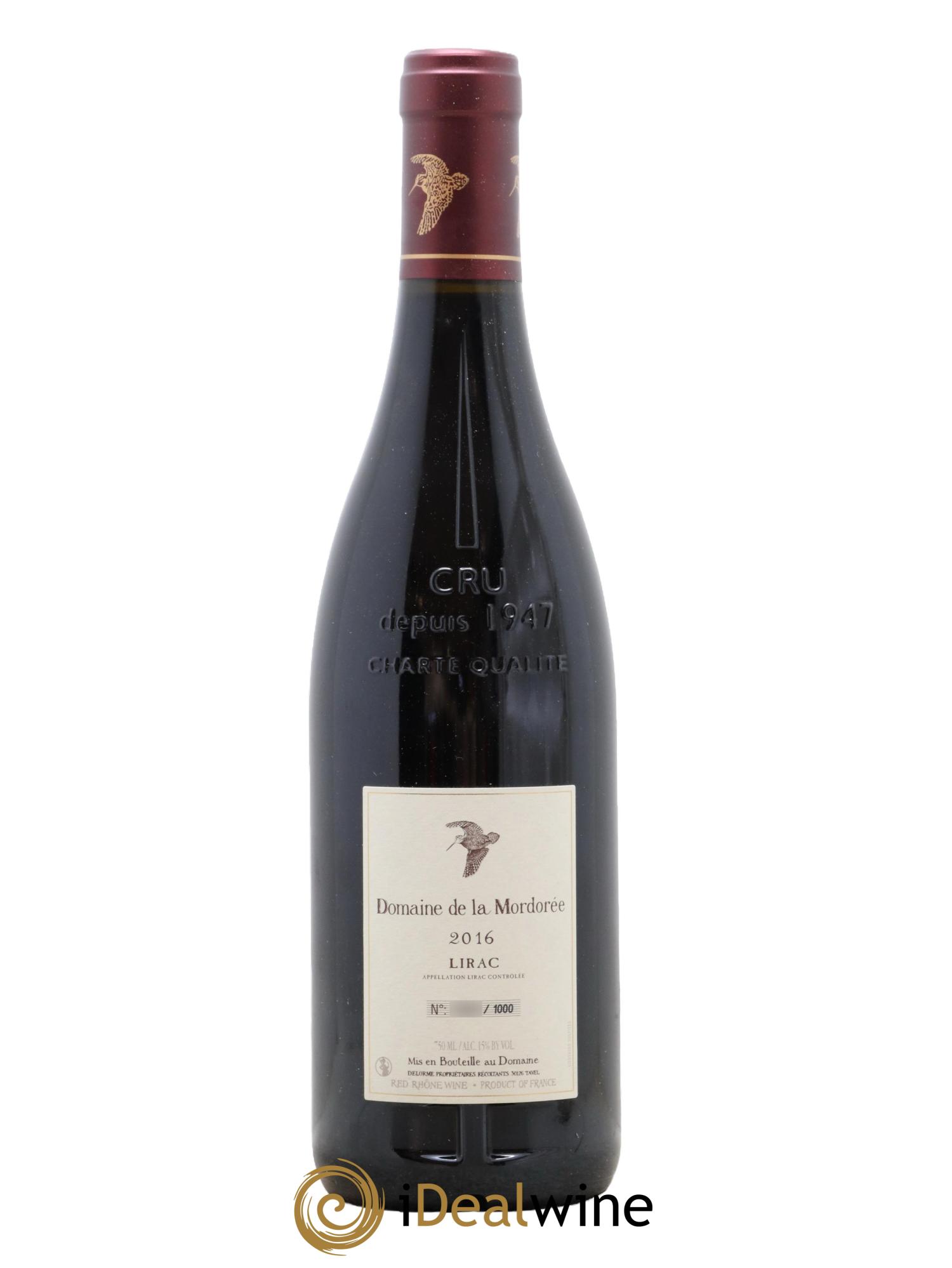 Lirac La Plume du Peintre La Mordorée (Domaine de) 2016 - Lot de 1 bouteille - 1