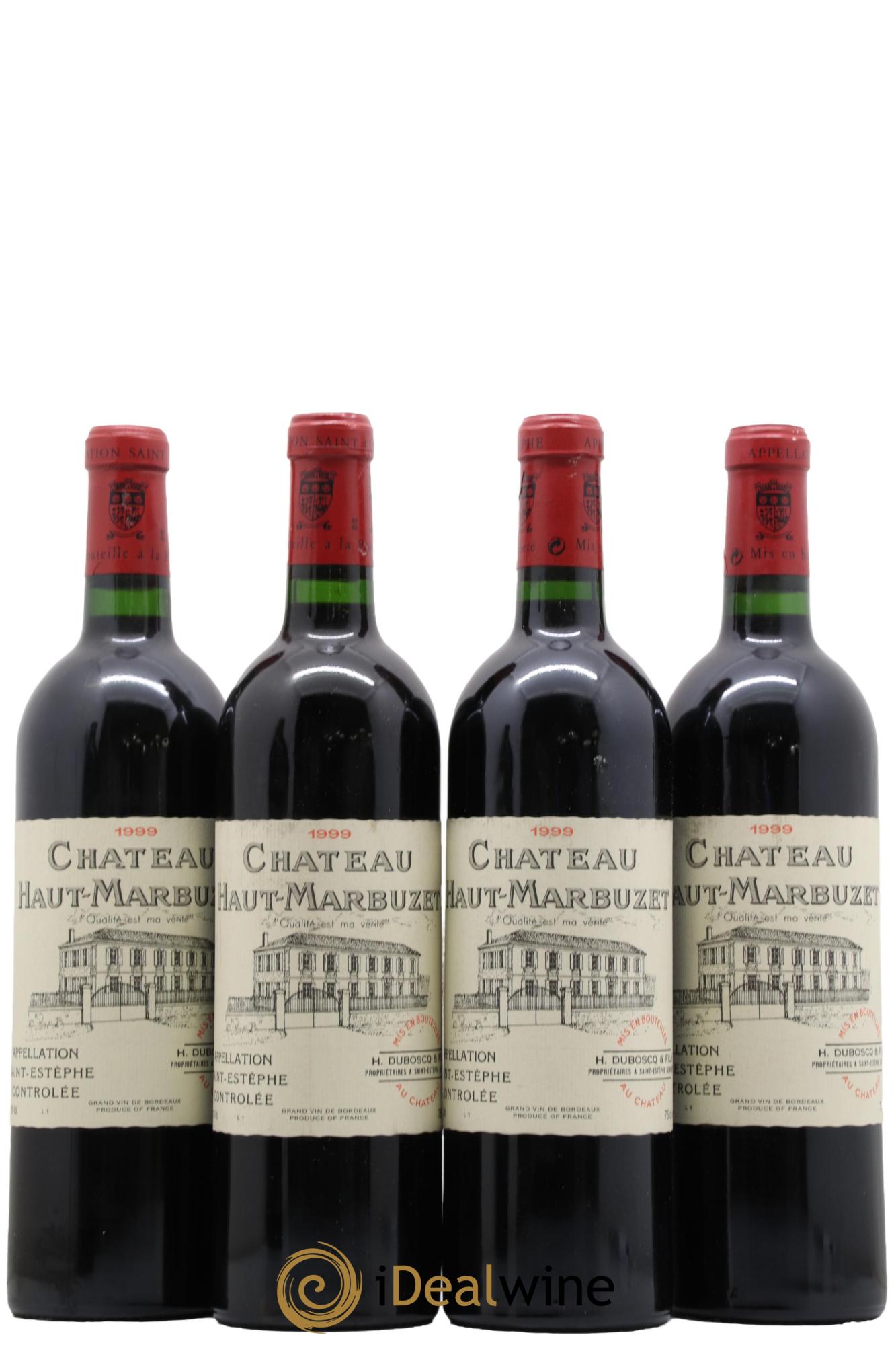 Château Haut Marbuzet 1999 - Lot de 4 bouteilles - 0