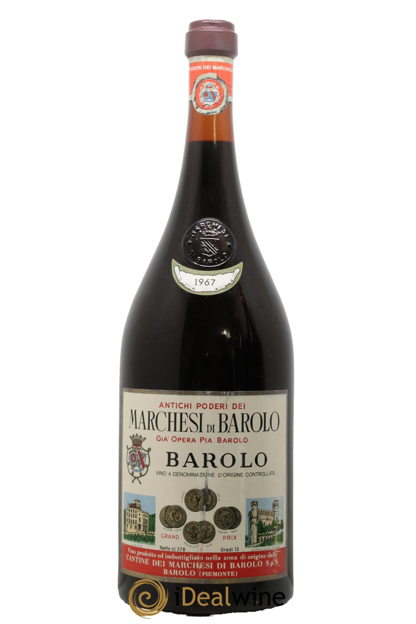 Barolo DOCG Marchesi di Barolo 1967 - Lot of 1 double magnum - 0