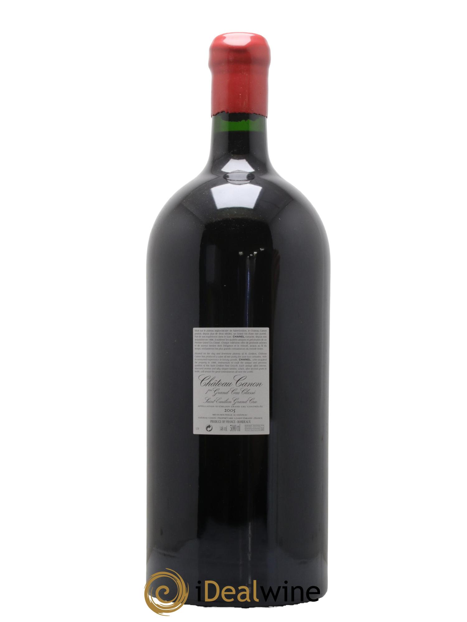 Château Canon 1er Grand Cru Classé B 2005 - Lot de 1 jeroboam - 1