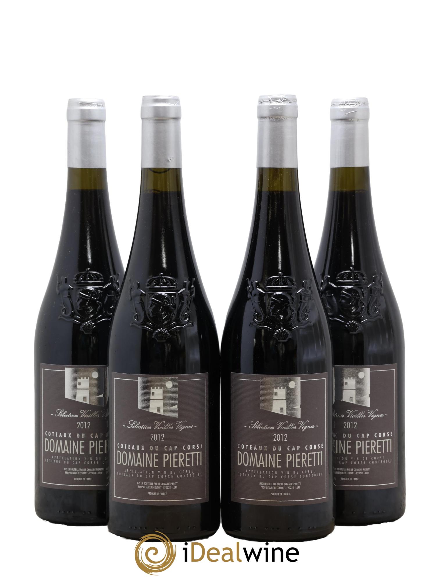 Vin de Corse Coteaux du Cap Corse Vieilles Vignes Domaine Pieretti 2012 - Lotto di 4 bottiglie - 0