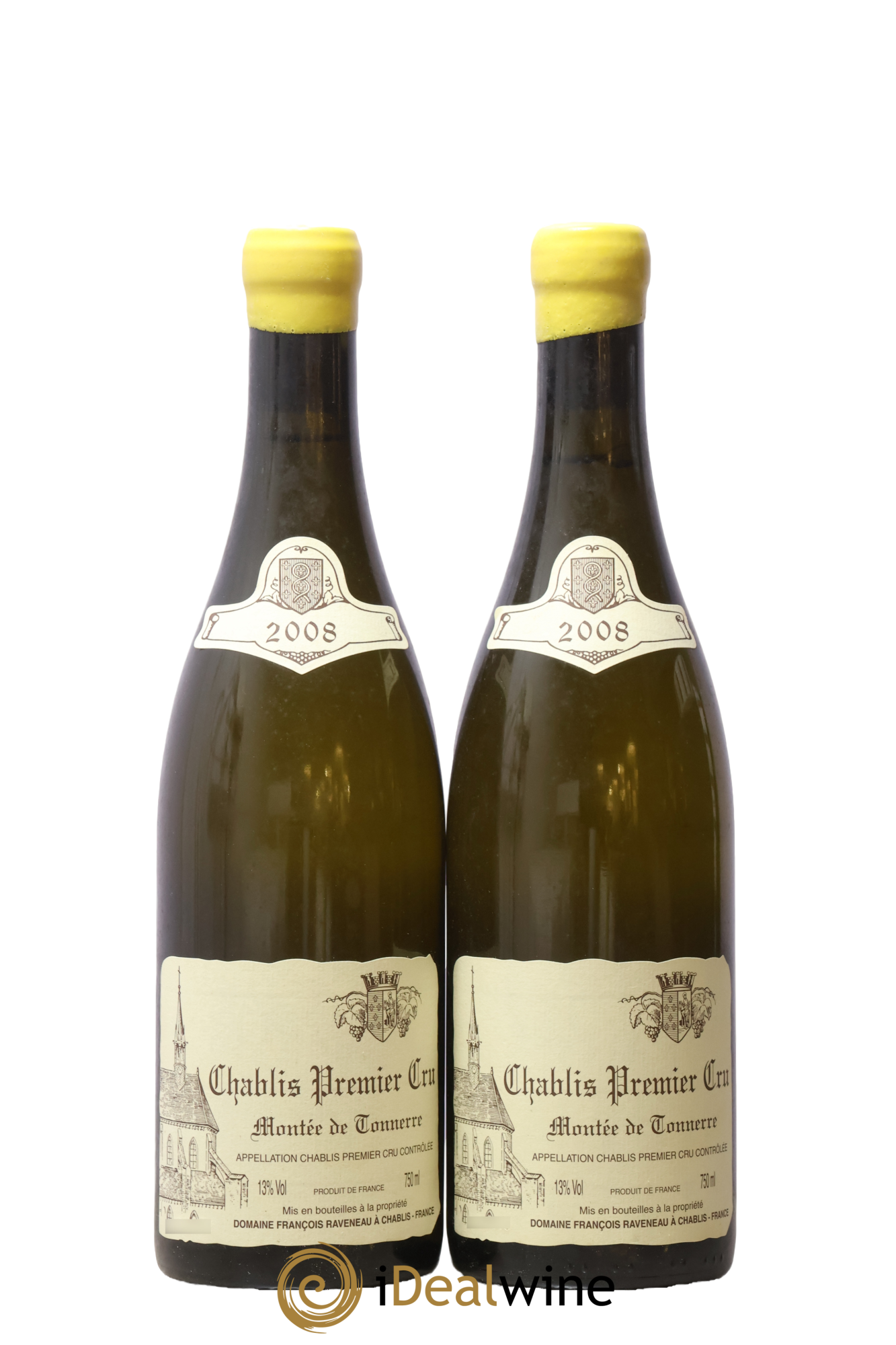 Chablis 1er Cru Montée de Tonnerre Raveneau (Domaine) 2008 - Lot de 2 bouteilles - 0