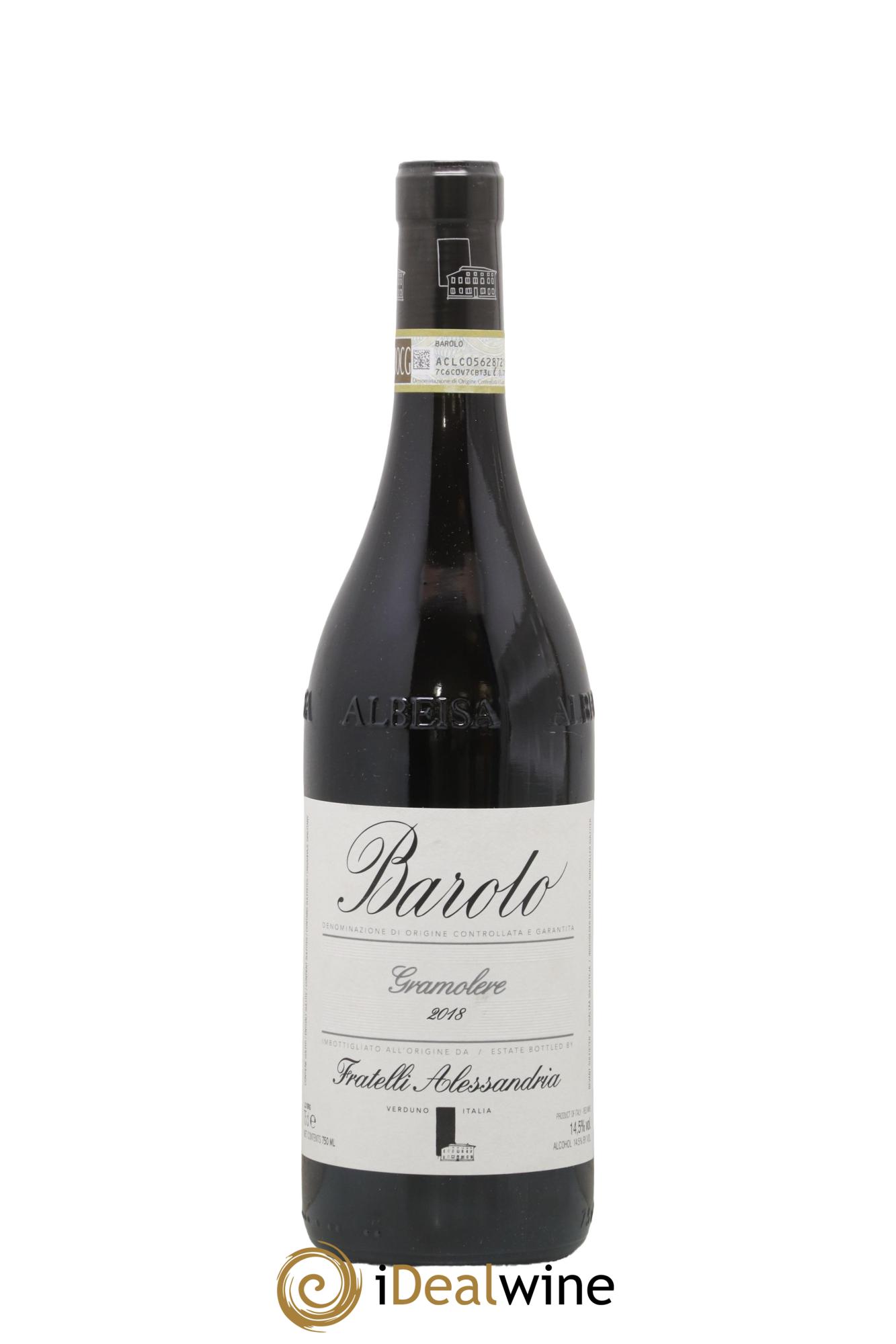 Barolo DOCG Gramolere Fratelli Alessandria 2018 - Lot de 1 bouteille - 0