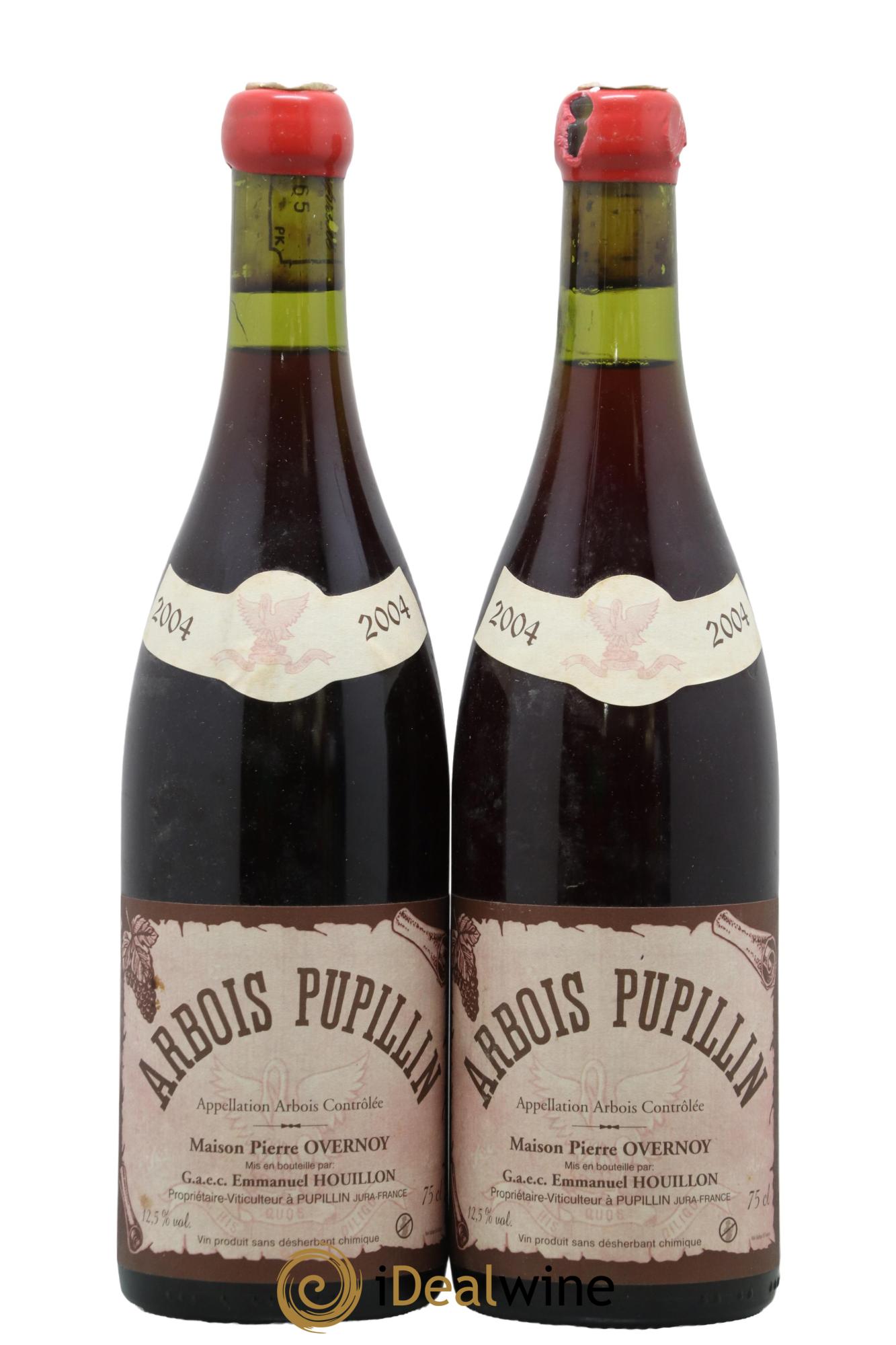 Arbois-Pupillin Poulsard (cire rouge) Overnoy-Houillon (Domaine) 2004 - Lot de 2 bouteilles - 0
