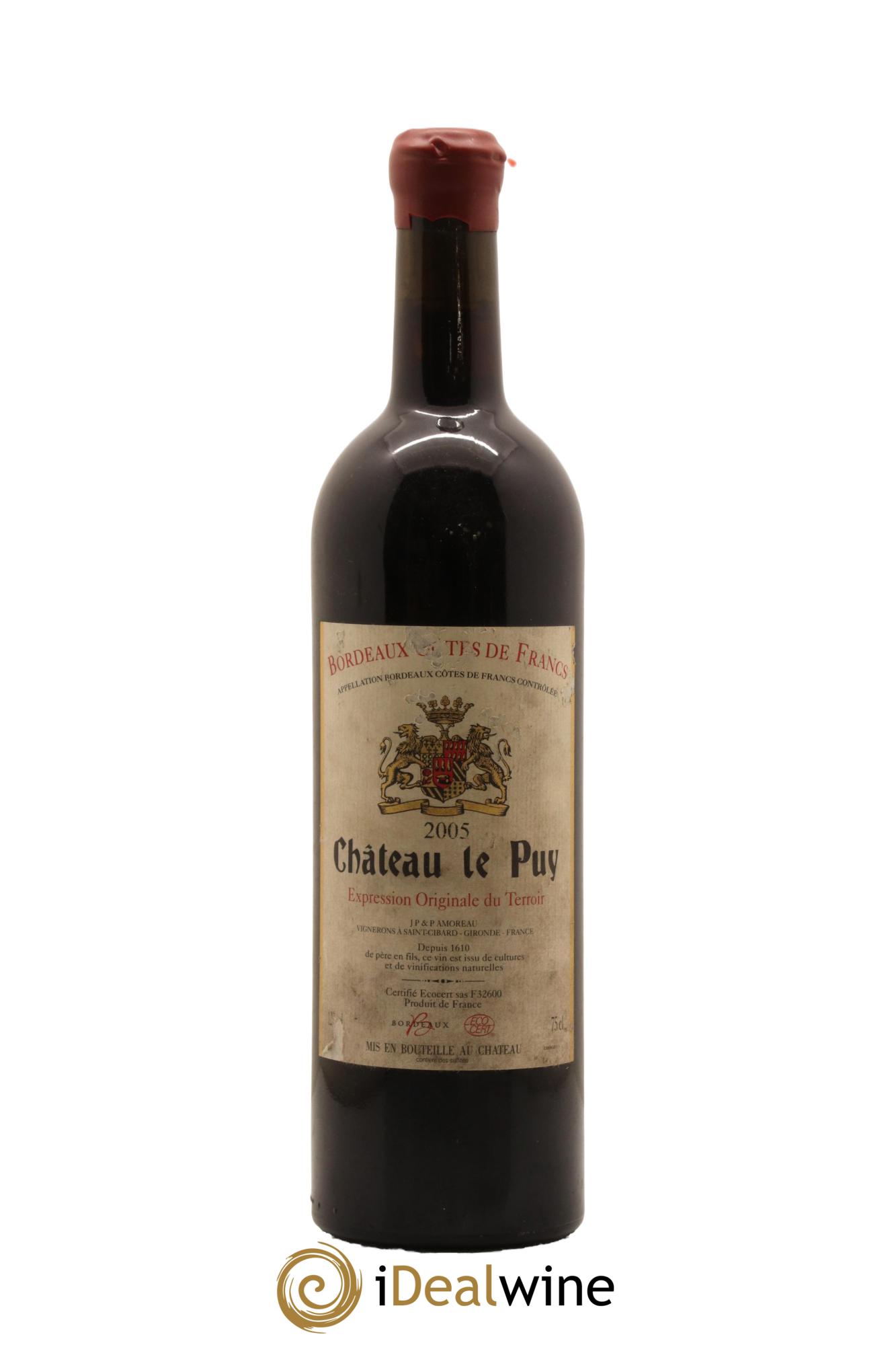 Château Le Puy 2005 - Lot de 1 bouteille - 0