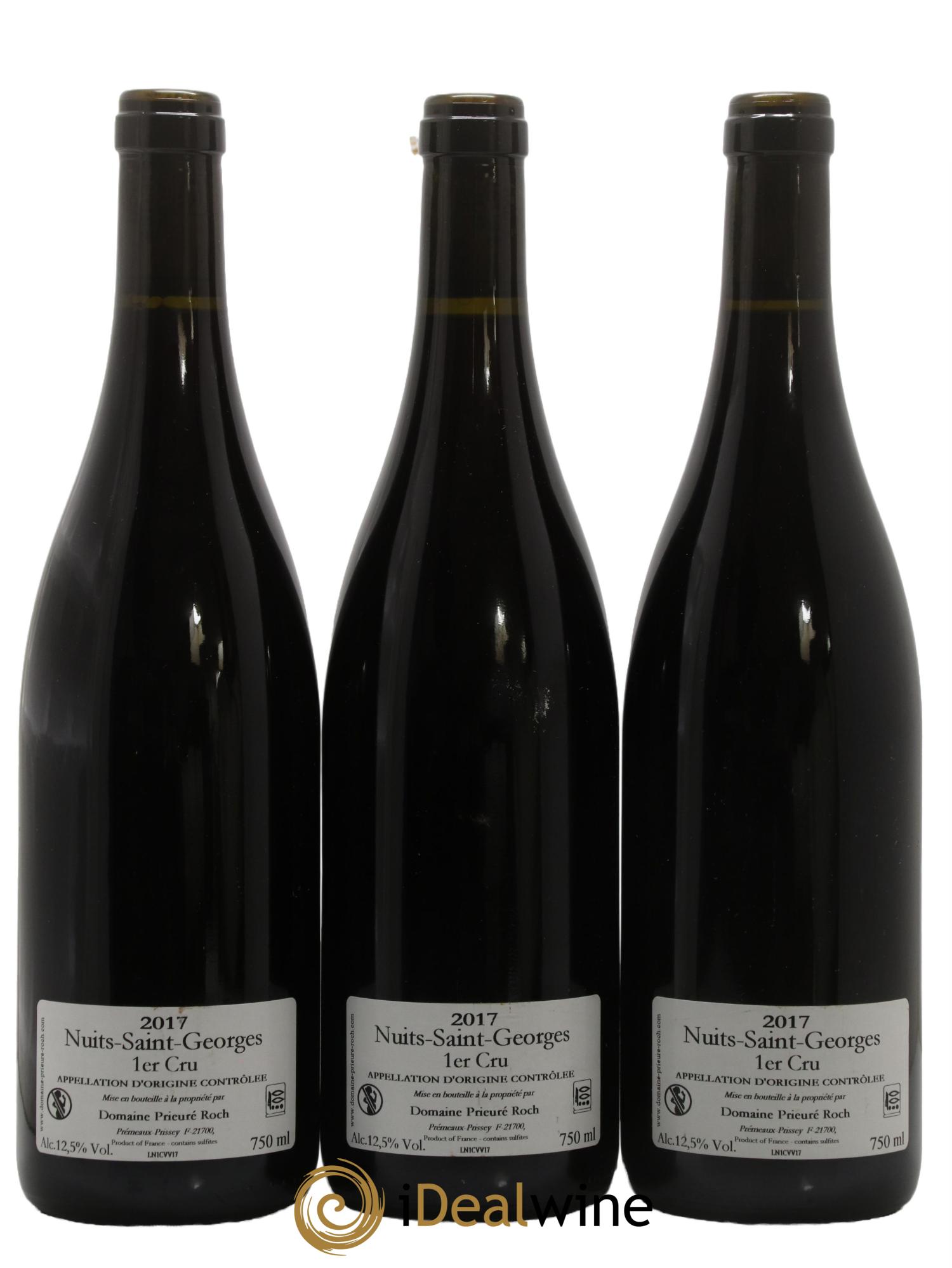 Nuits-Saint-Georges 1er Cru Vieilles Vignes Prieuré Roch 2017 - Lot de 3 bouteilles - 1