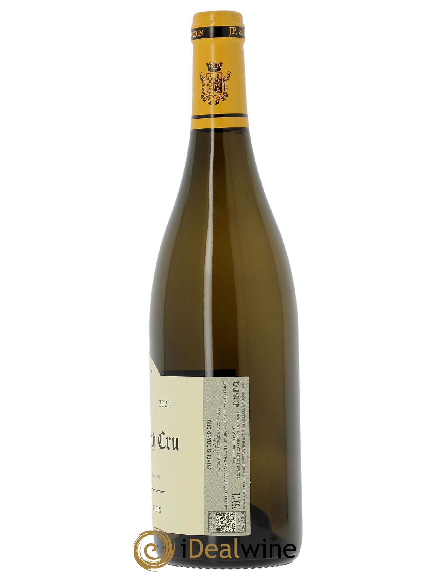 Chablis Grand Cru Valmur Jean-Paul & Benoît Droin (Domaine)  2024 - Lotto di 1 bottiglia - 1