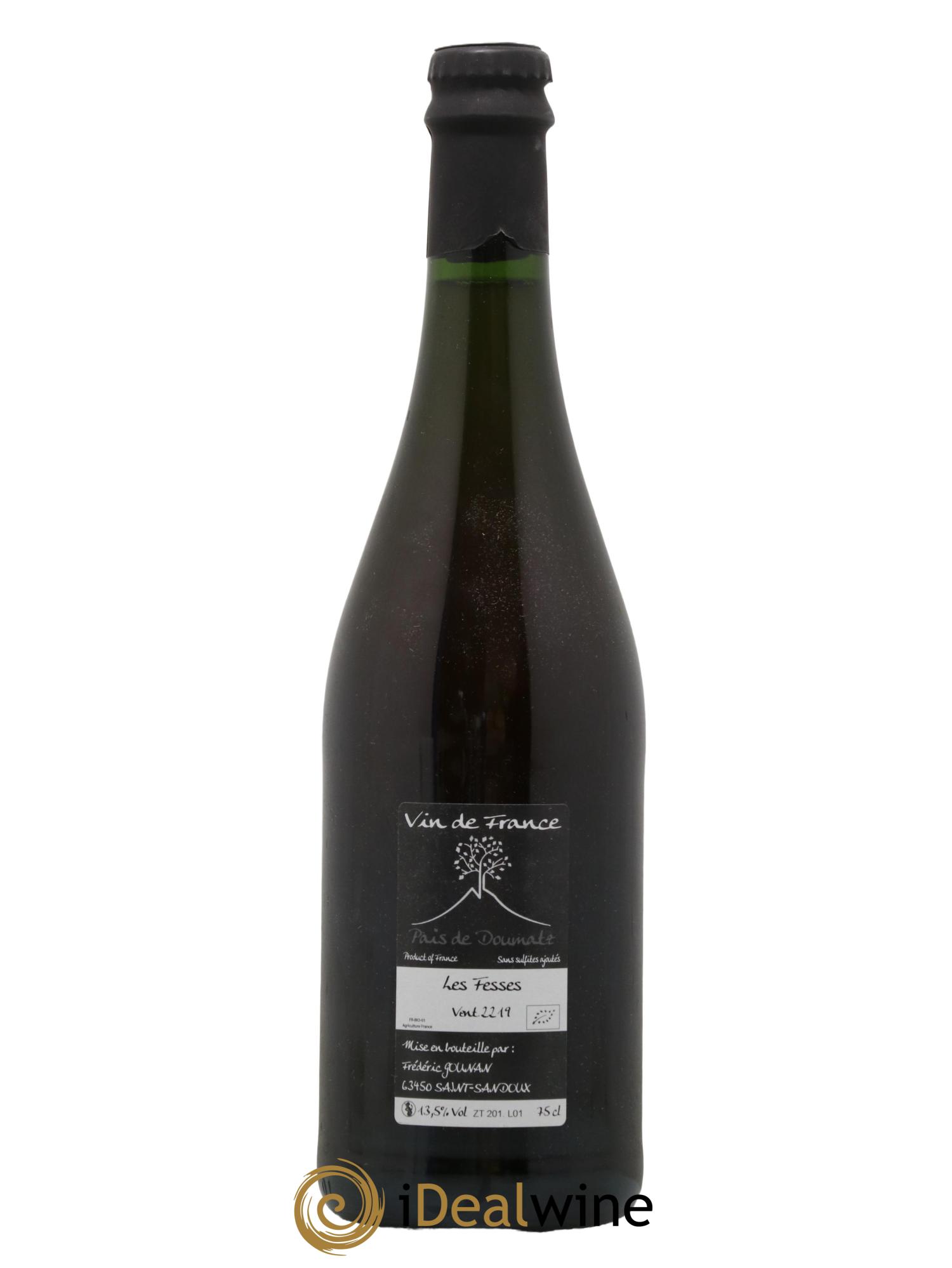 Vin de France Les Fesses Vignoble de l'Arbre Blanc 2019 - Lot de 1 bouteille - 1