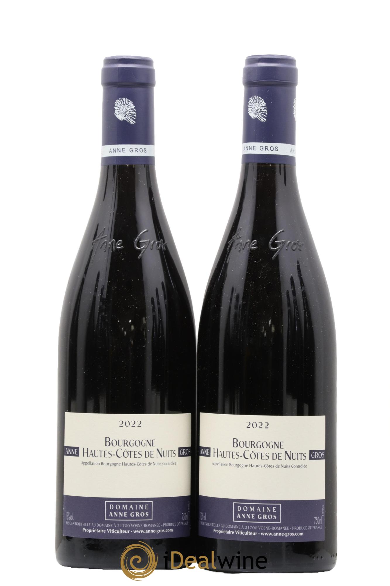 Hautes-Côtes de Nuits Anne Gros 2022 - Lotto di 2 bottiglie - 0