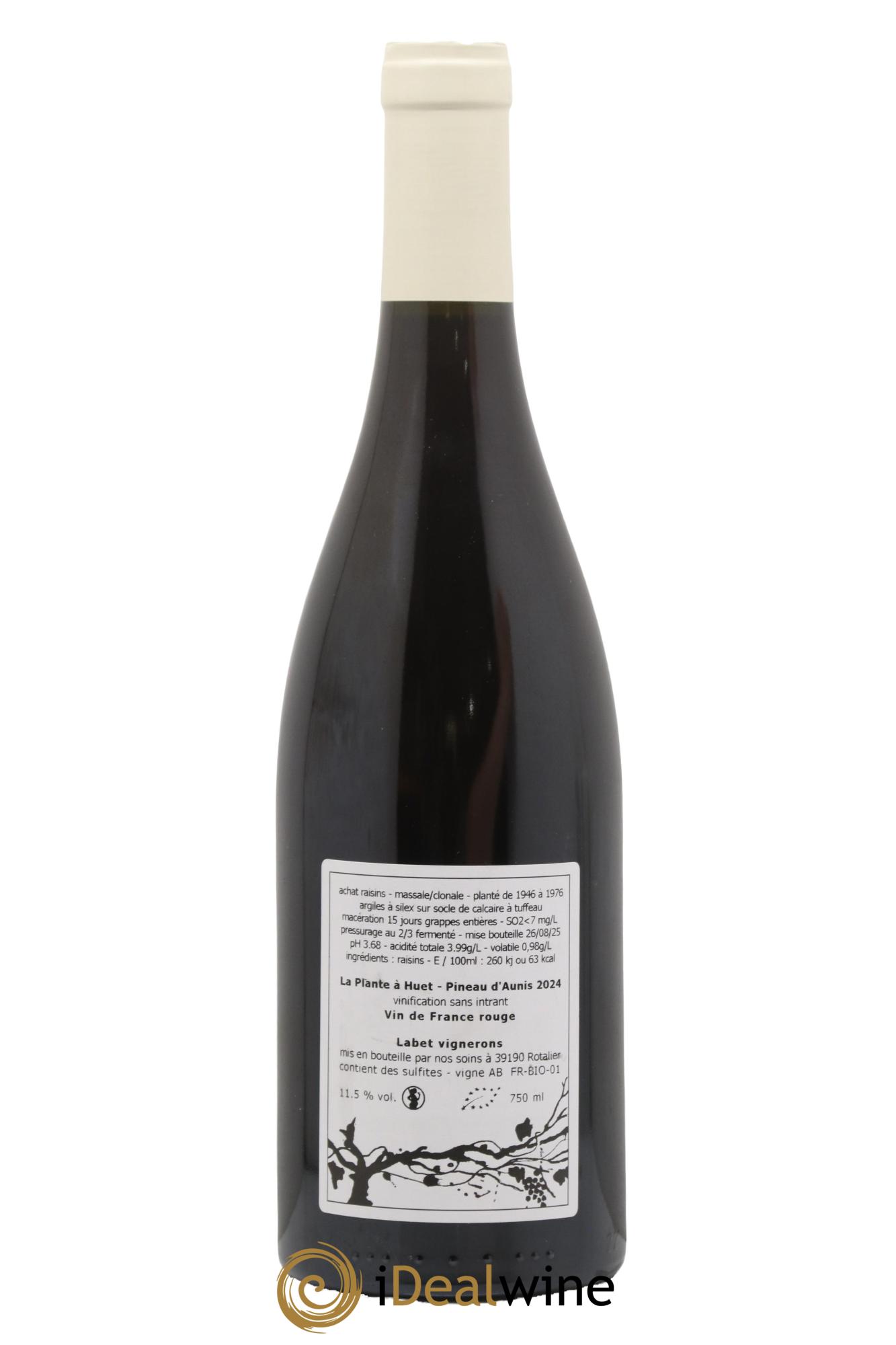 Vin de France Domaine labet La Plante à Huet Pineau D'aunis 2024 - Lot of 1 bottle - 1