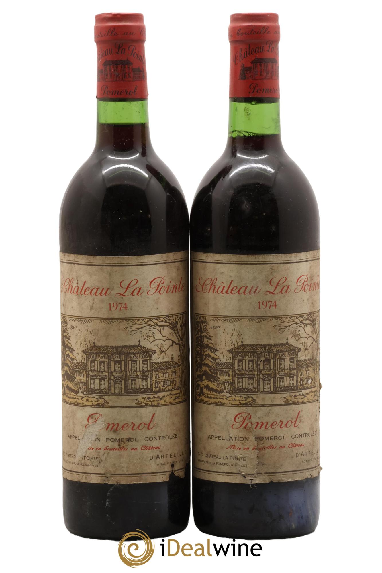 Château la Pointe 1974 - Lot de 2 bouteilles - 0