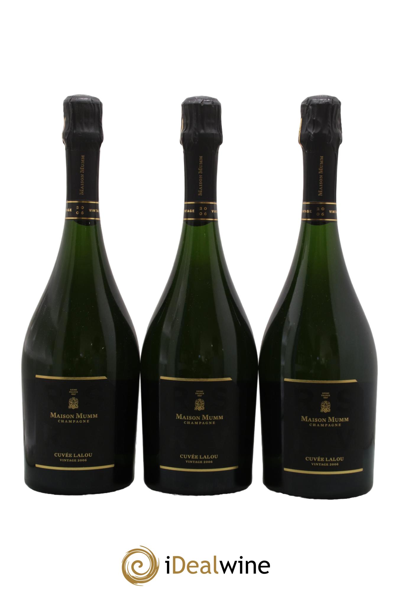 René Lalou Mumm 2006 - Posten von 3 Flaschen - 0