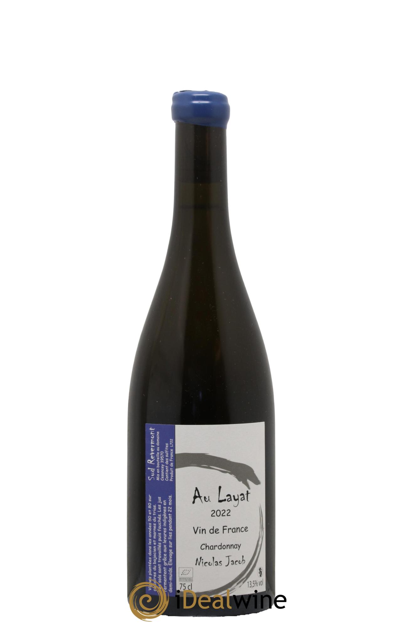 Vin de France Au Layat Chardonnay Nicolas Jacob 2022 - Lot of 1 bottle - 0
