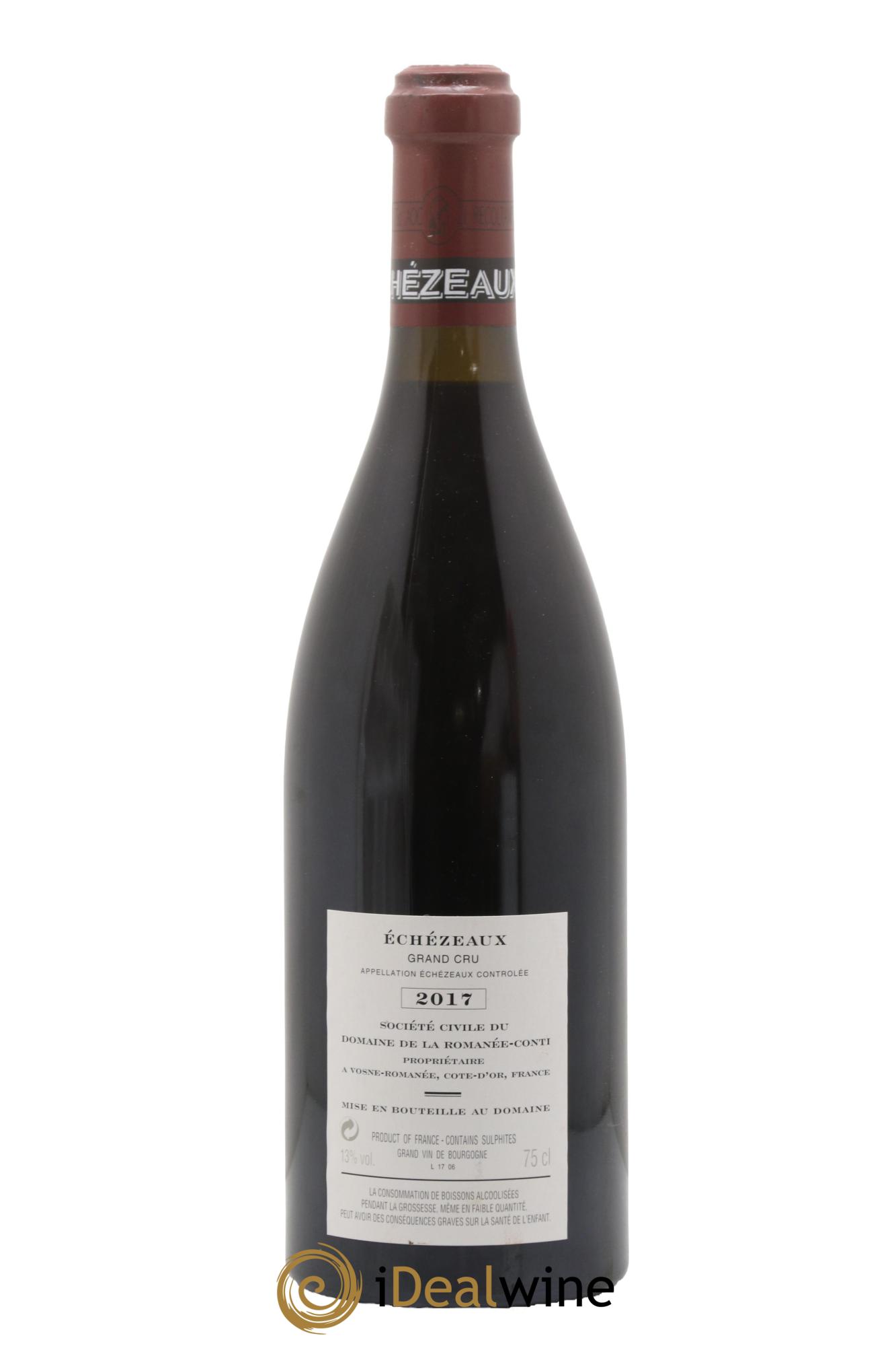 Echezeaux Grand Cru Domaine de la Romanée-Conti 2017 - Lotto di 1 bottiglia - 1
