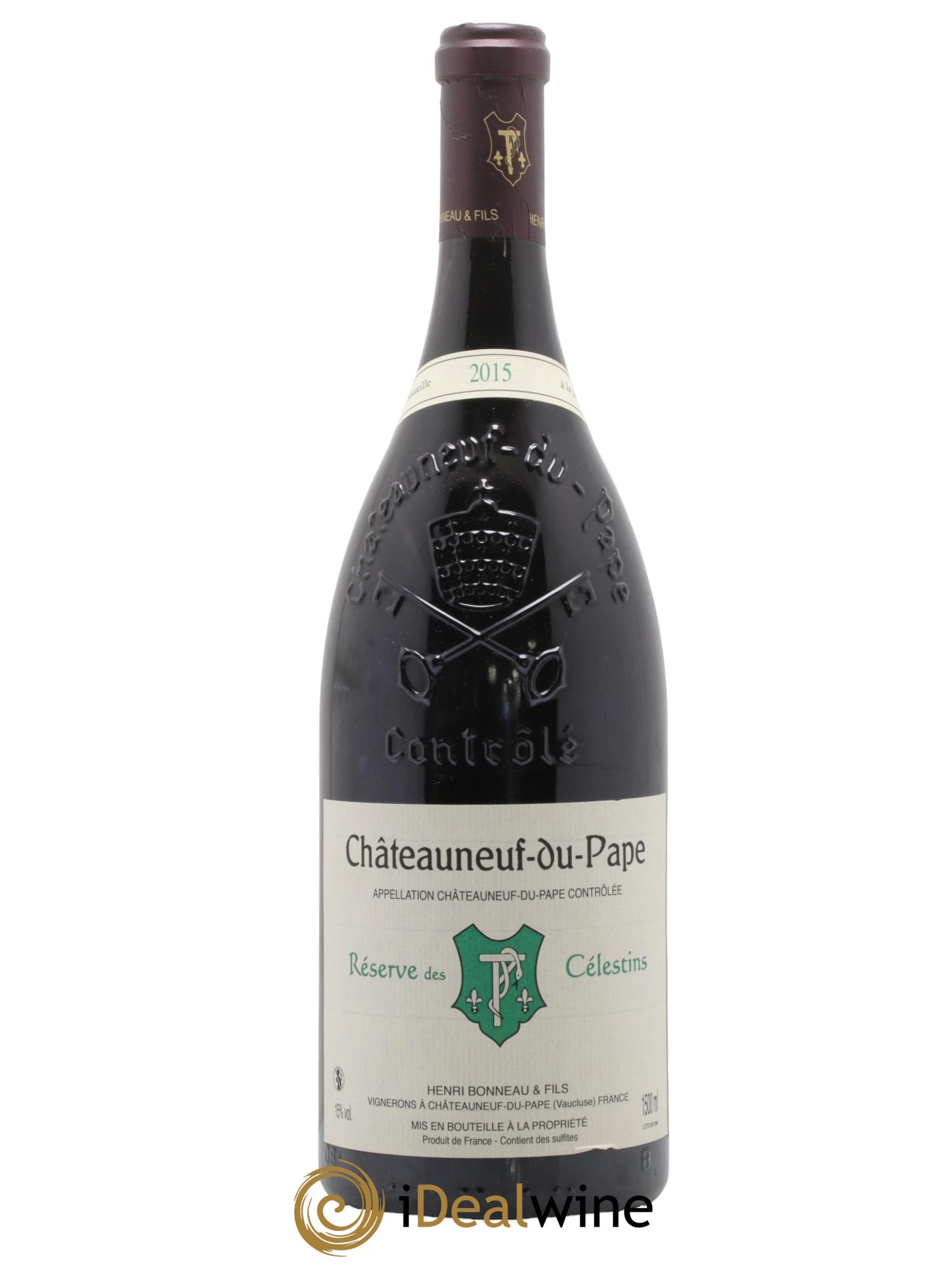 Châteauneuf-du-Pape Réserve des Célestins Henri Bonneau & Fils 2015 - Lotto di 1 magnum - 0