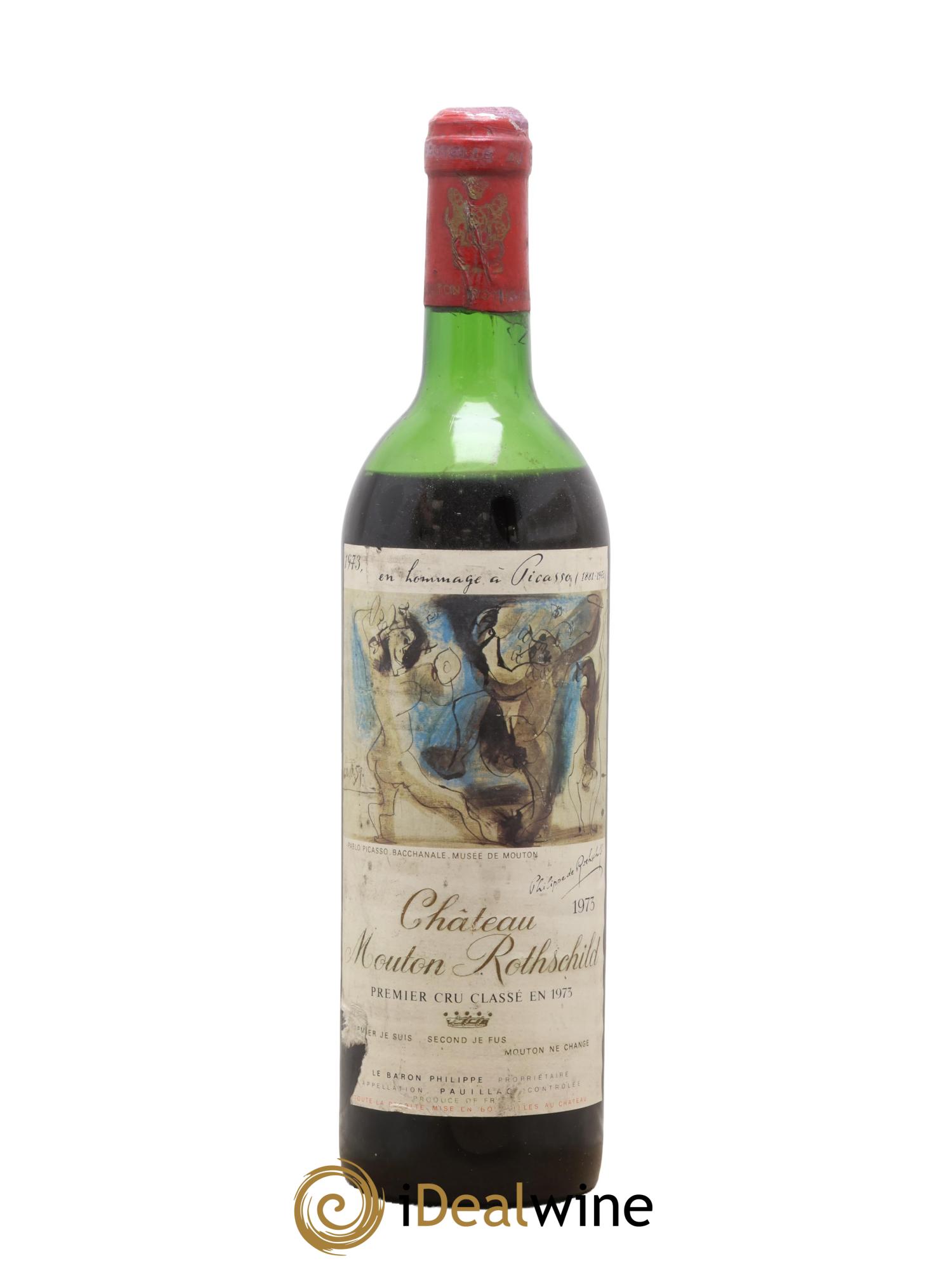 Château Mouton Rothschild 1er Grand Cru Classé 1973 - Lot of 1 bottle - 0