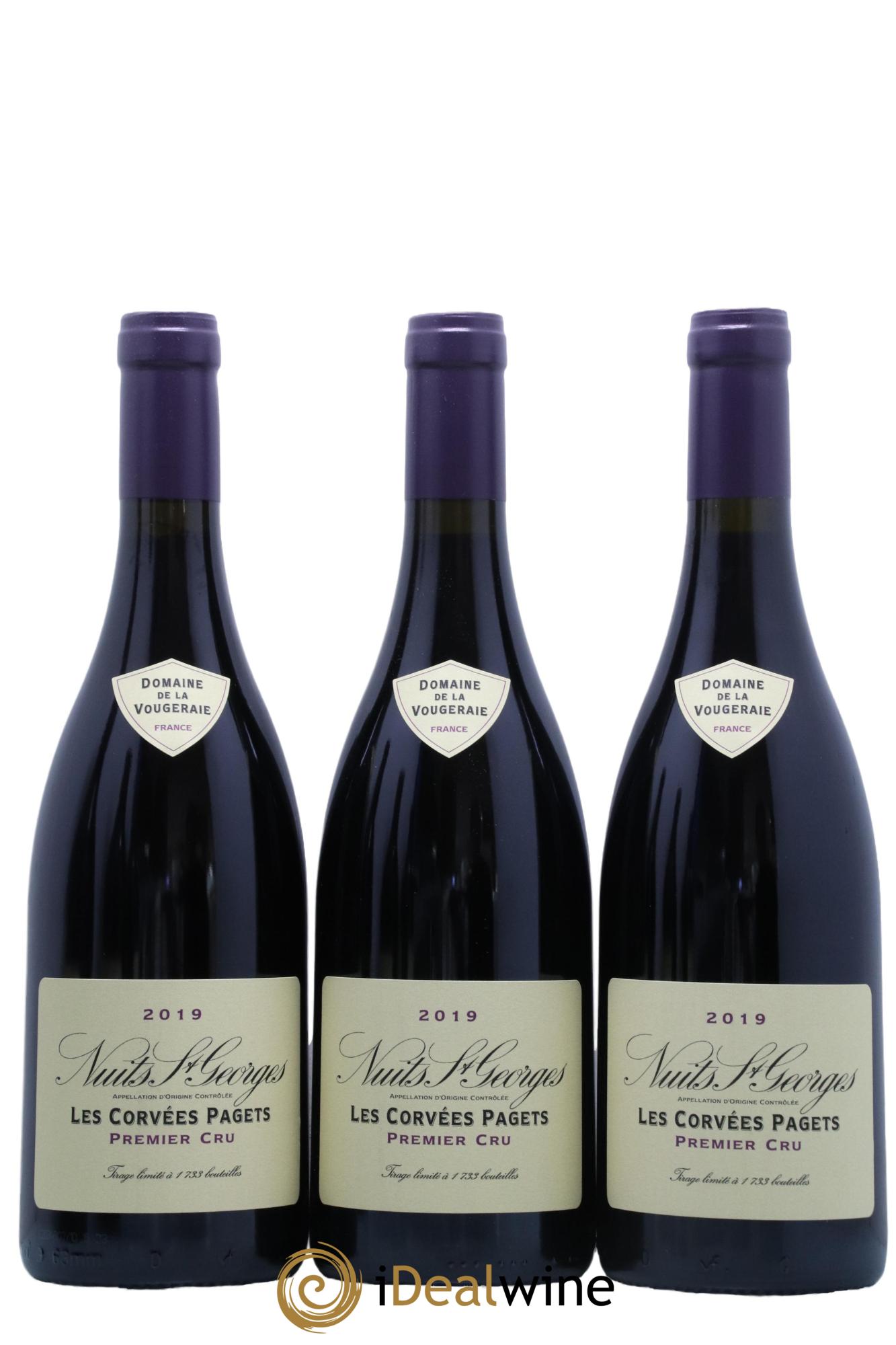Nuits-Saint-Georges 1er Cru Les Corvées Pagets La Vougeraie 2019 - Lot de 6 bouteilles - 1
