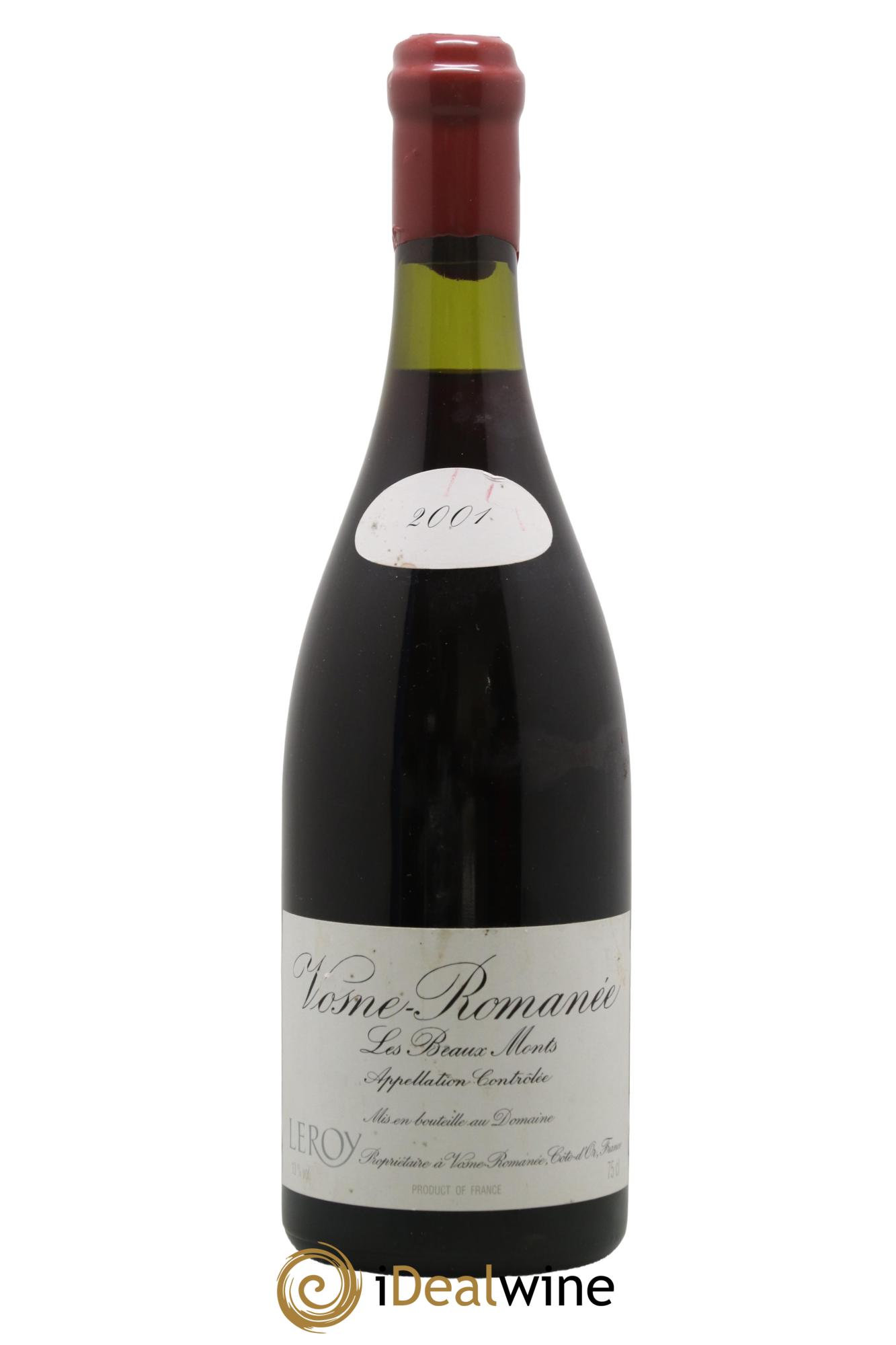 Vosne-Romanée 1er Cru Les Beaux-Monts Leroy (Domaine) 2001 - Lot de 1 bouteille - 0