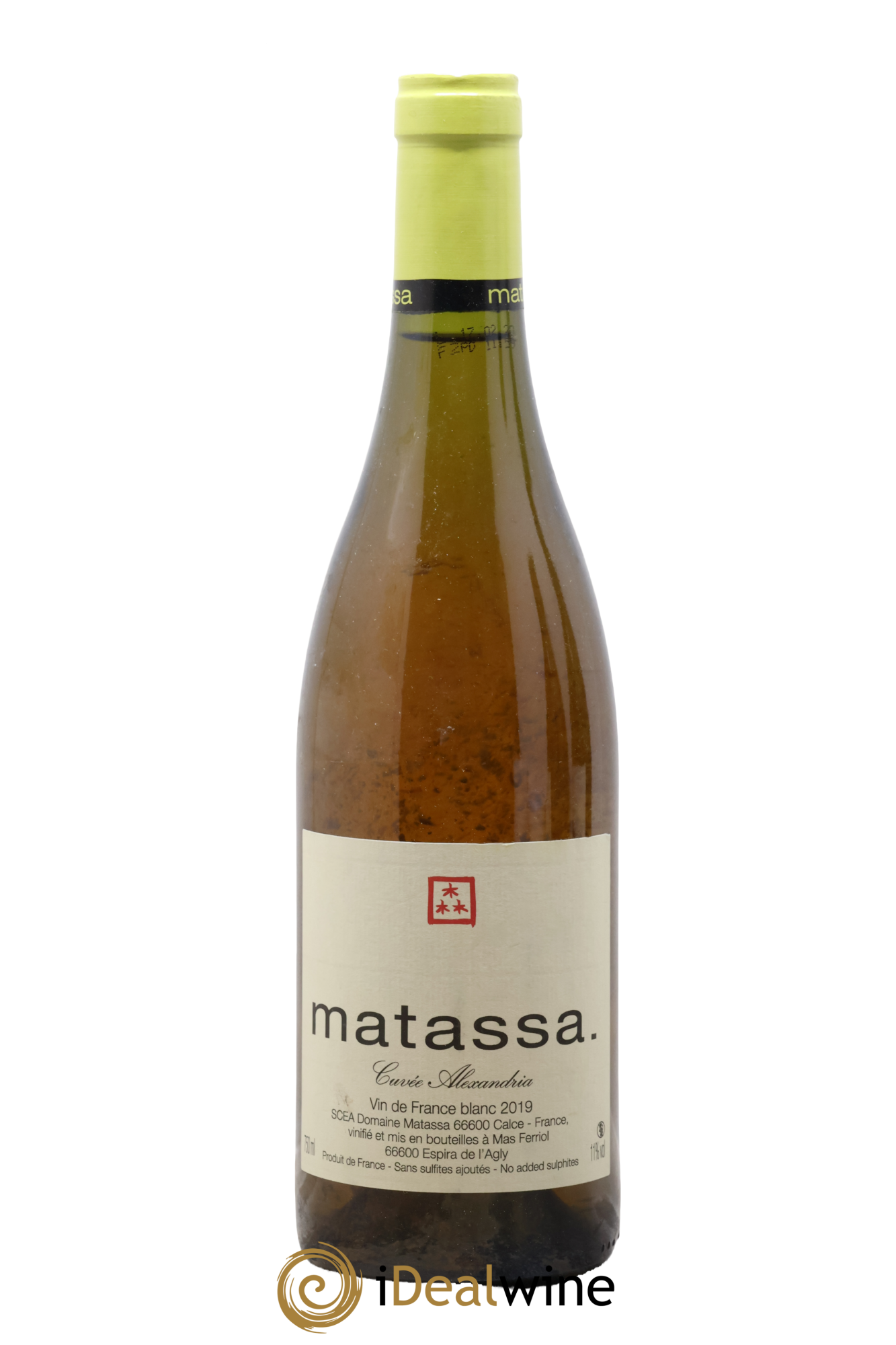 Vin de France Cuvée Alexandria Domaine Matassa 2019 - Lot of 1 bottle - 0