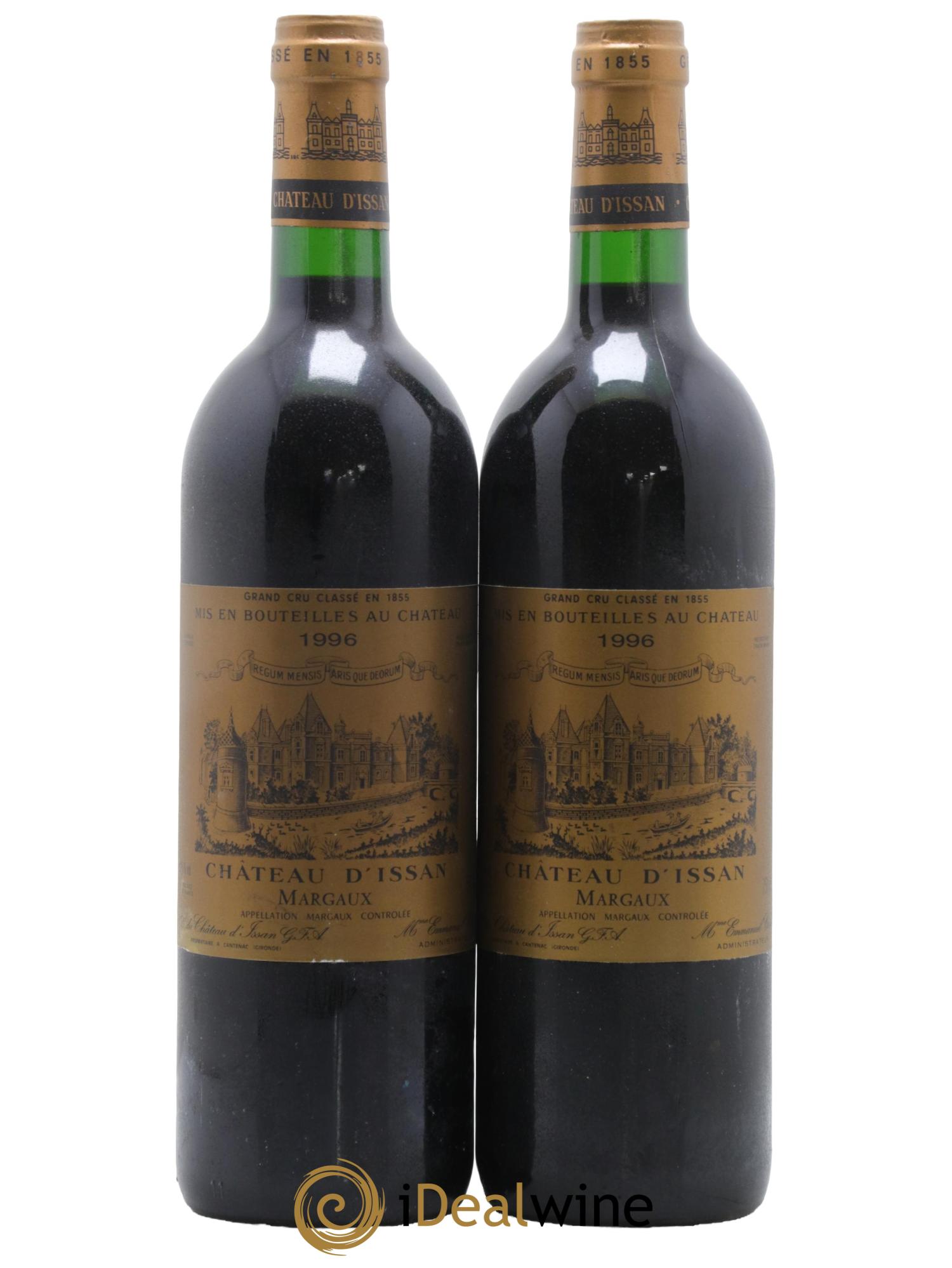 Château d'Issan 3ème Grand Cru Classé 1996 - Lot of 2 bottles - 0