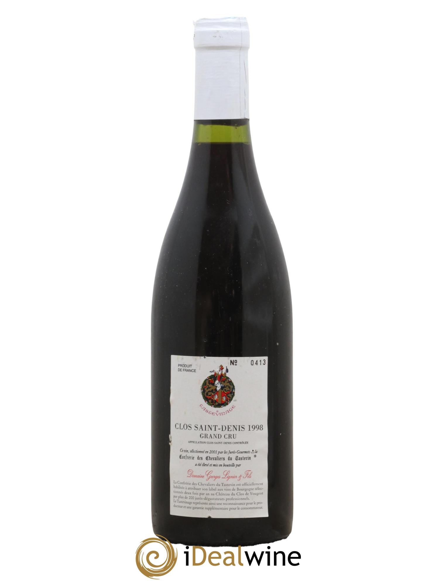 Clos Saint-Denis Grand Cru Georges Lignier (Domaine) 1998 - Lot de 1 bouteille - 1
