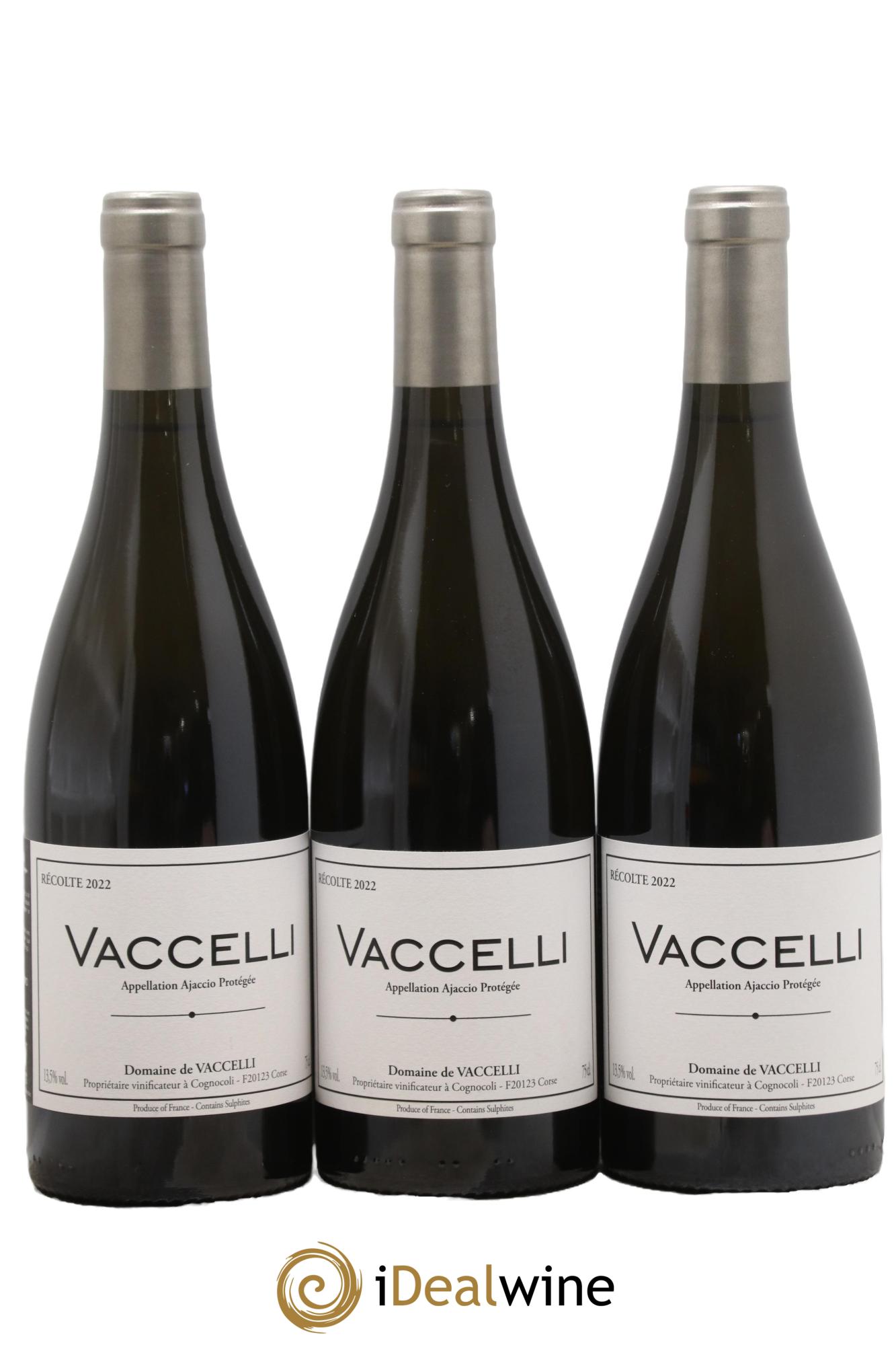 Ajaccio Vaccelli 2022 - Posten von 3 Flaschen - 0