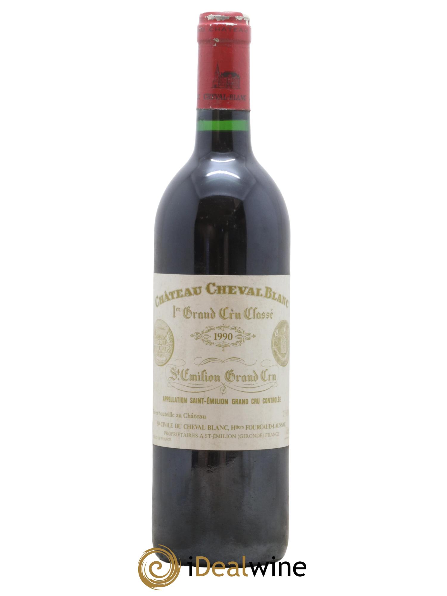 Château Cheval Blanc 1er Grand Cru Classé A 1990 - Lot de 1 bouteille - 0