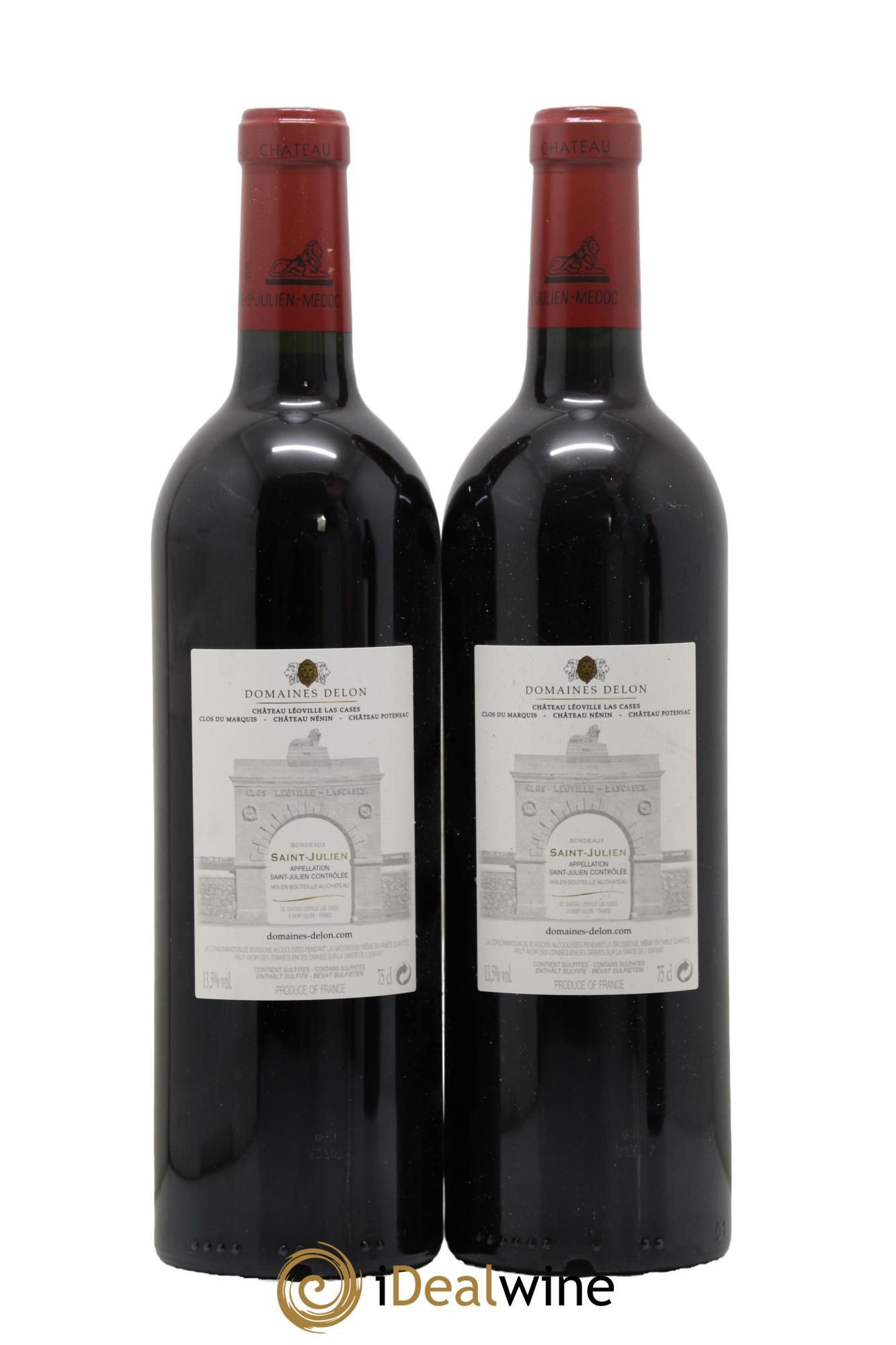 Château Léoville Las Cases 2ème Grand Cru Classé 2015 - Lotto di 2 bottiglie - 1