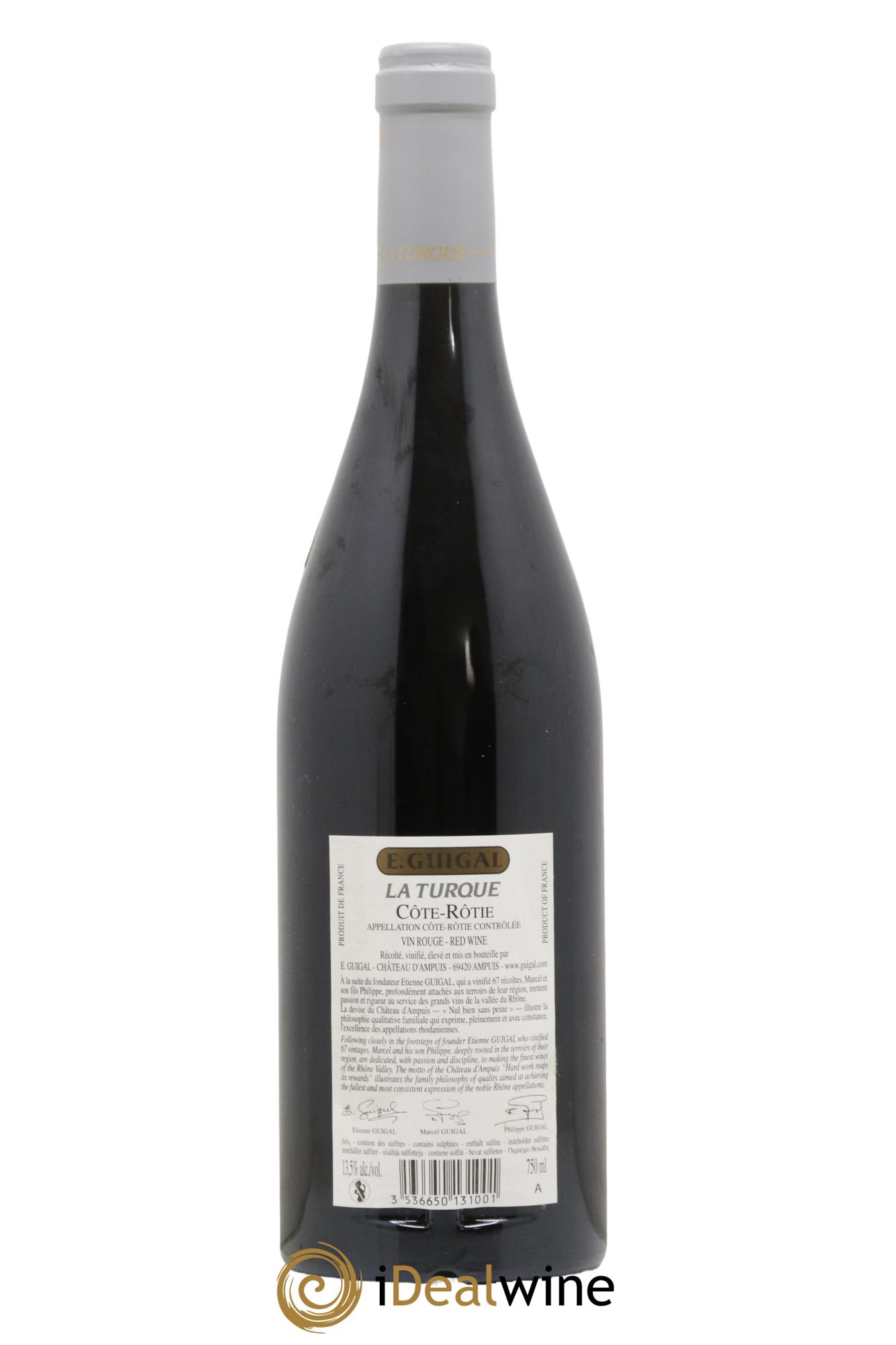 Côte-Rôtie La Turque Guigal 2014 - Posten von 1 Flasche - 1