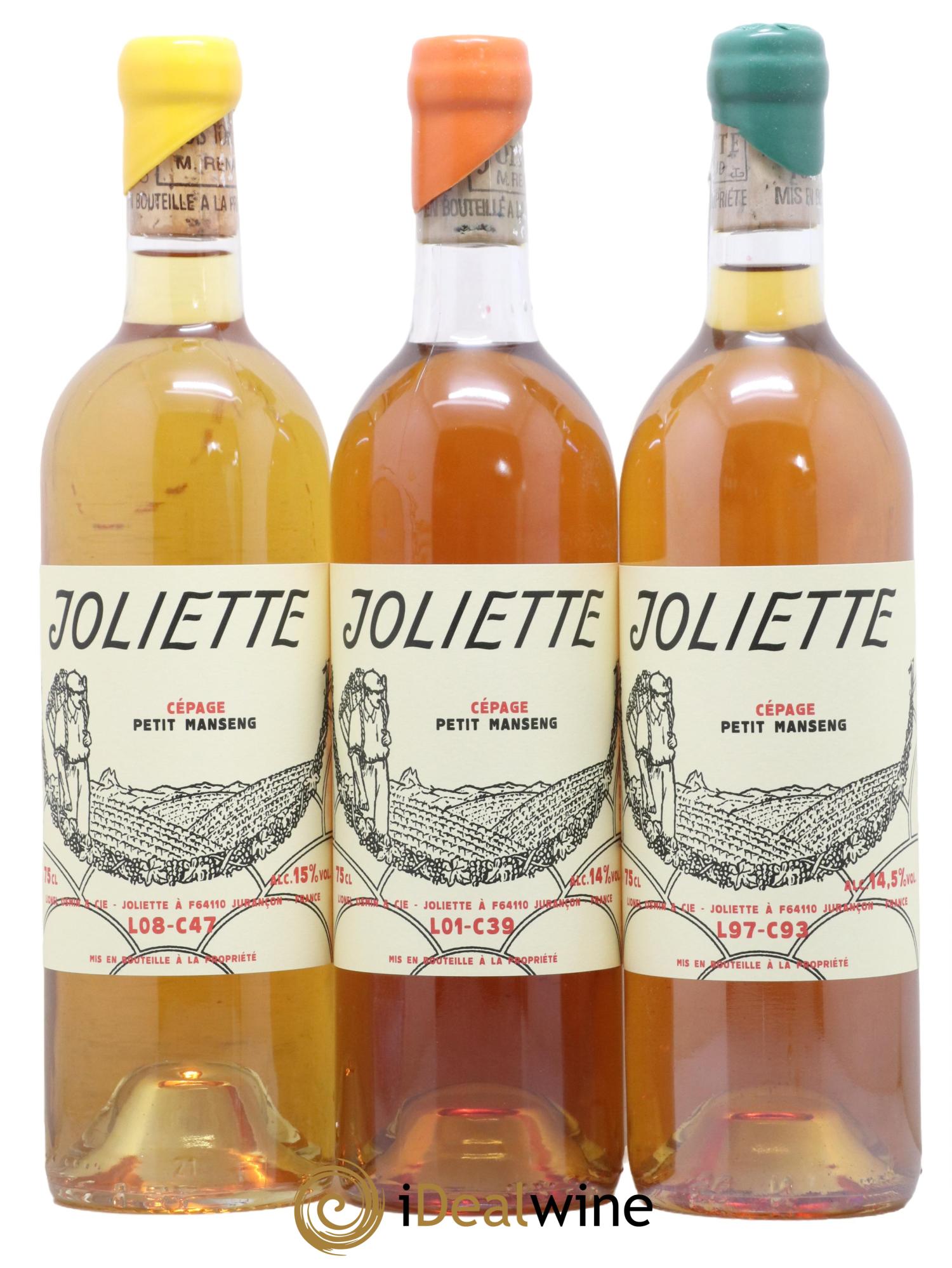 Jurançon Caisse N 1 Coffret Clos Joliette 6 Bouteilles 2007 1997 2002 1998 2008 2001 - Lotto di 6 bottiglie - 2