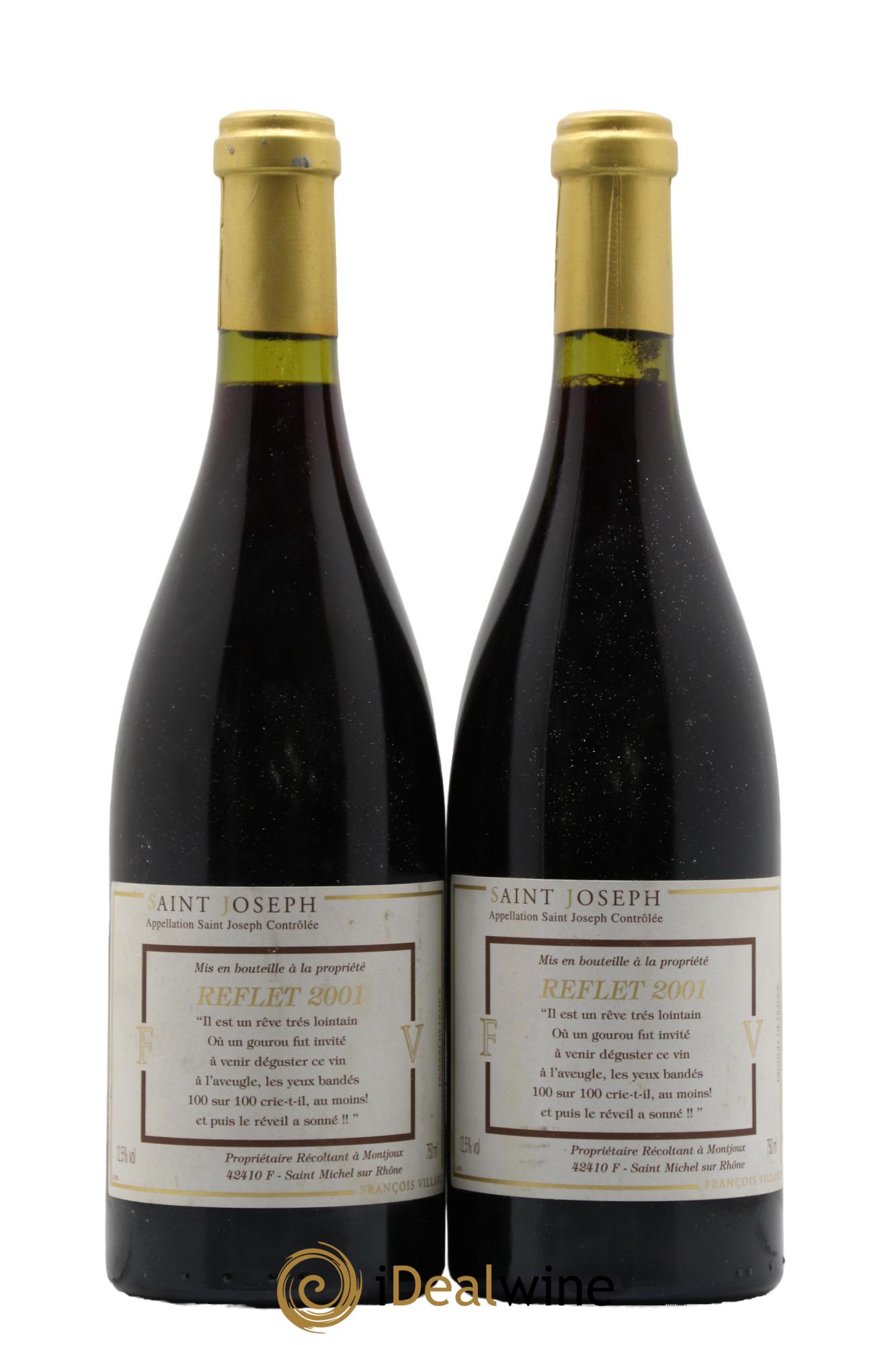 Saint-Joseph Reflet François Villard 2001 - Lot de 2 bouteilles - 0