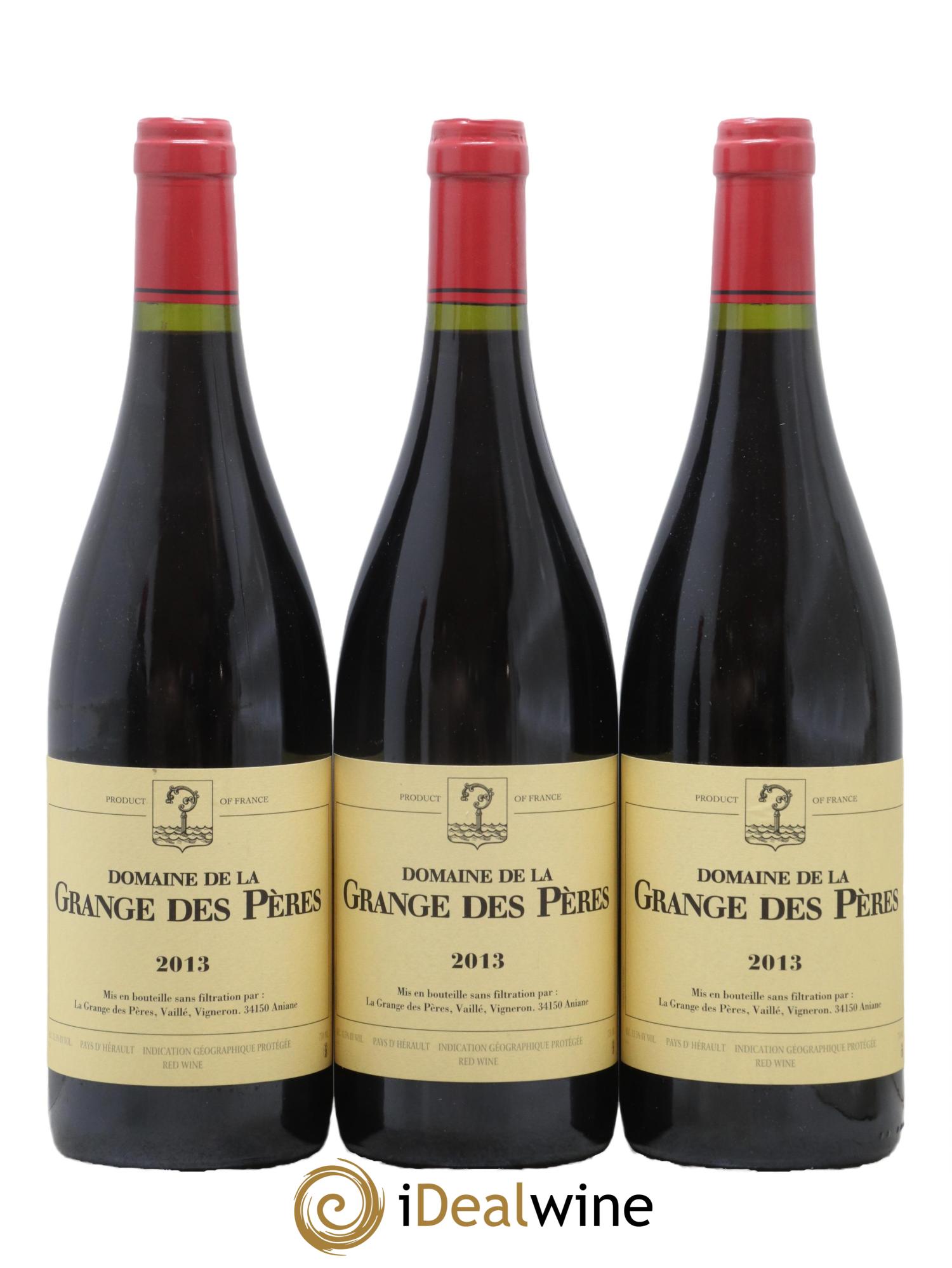 Pays d'Hérault Grange des Pères Laurent Vaillé 2013 - Lot de 3 bouteilles - 0