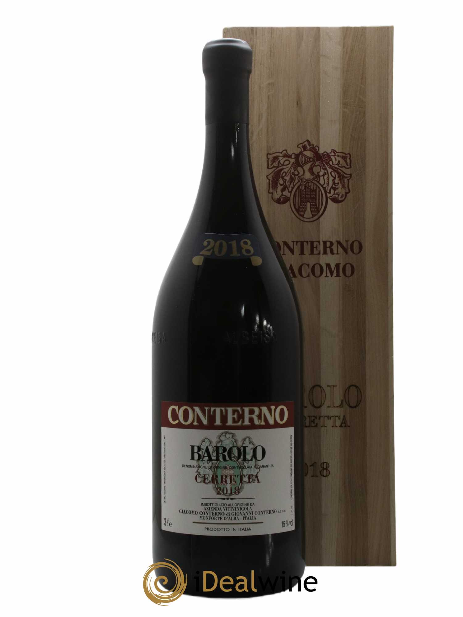 Barolo DOCG Cerretta Giacomo Conterno 2018 - Posten von 1 Doppel-Magnum - 0