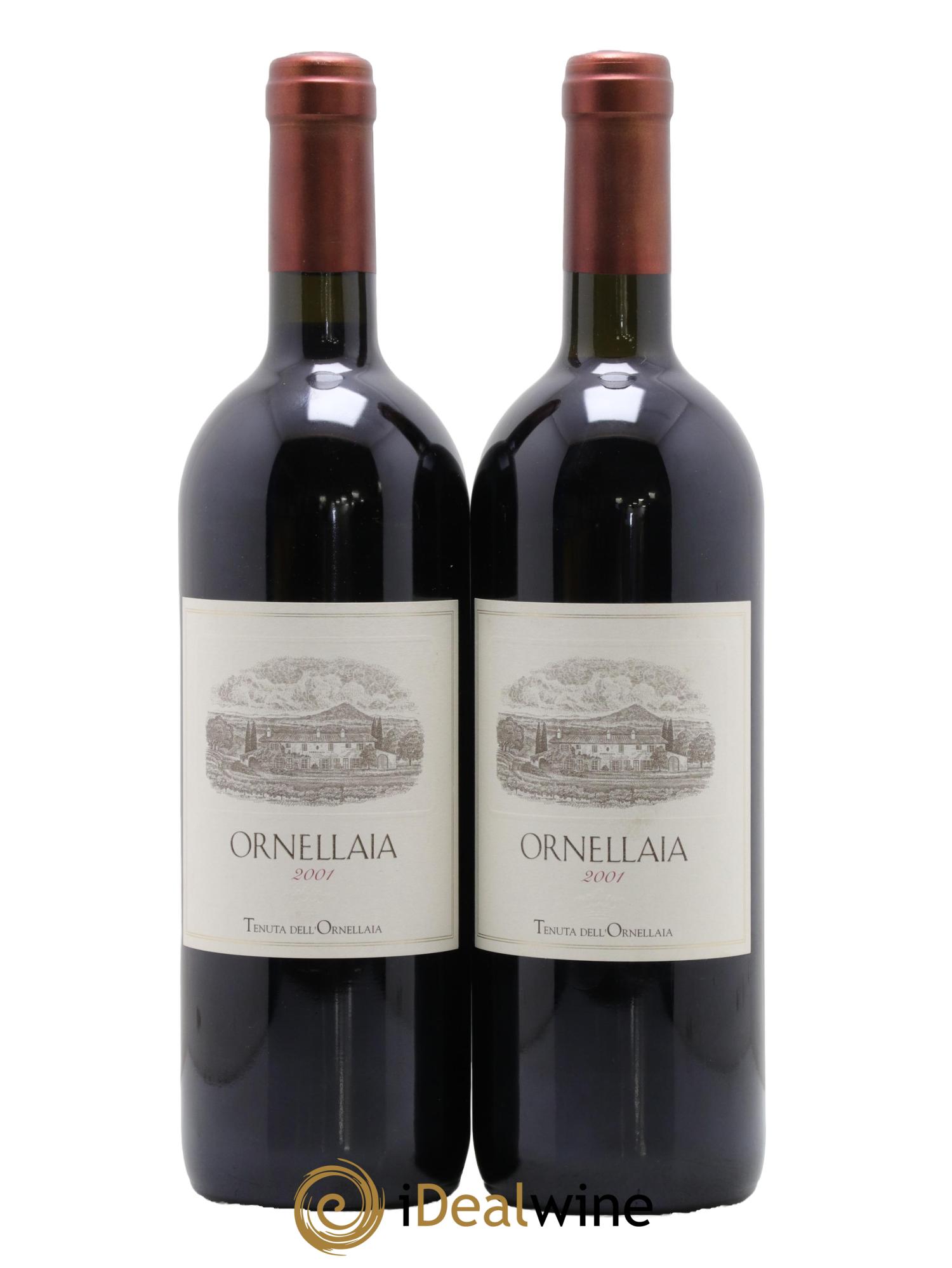 Bolgheri DOC Superiore Ornellaia Tenuta Dell'Ornellaia - Frescobaldi 2001 - Posten von 2 Flaschen - 0