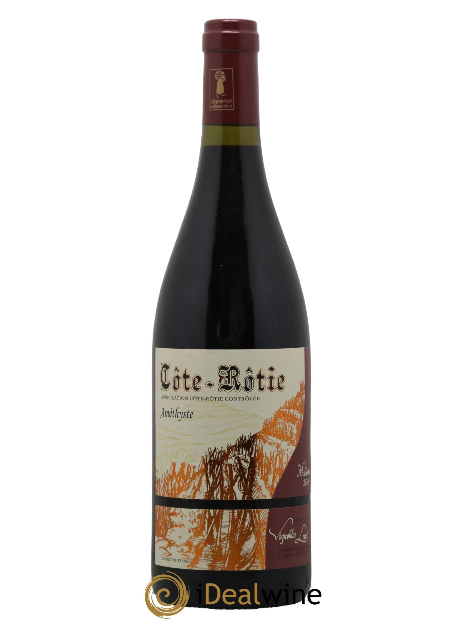 Côte-Rôtie Améthyste Vignobles Levet 2019 - Lot de 1 bouteille - 0