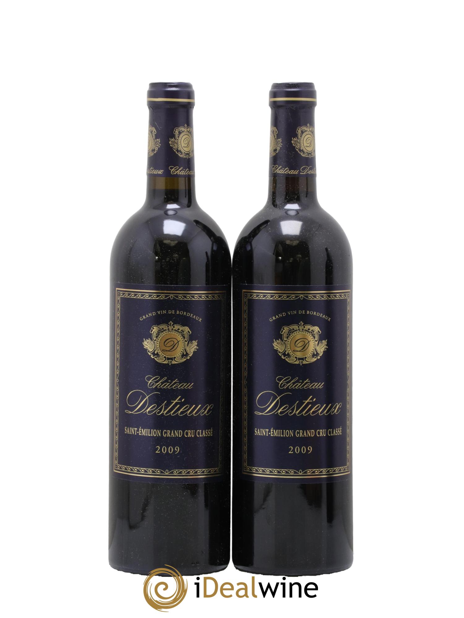 Château Destieux Grand Cru Classé 2009 - Lot de 2 bouteilles - 0
