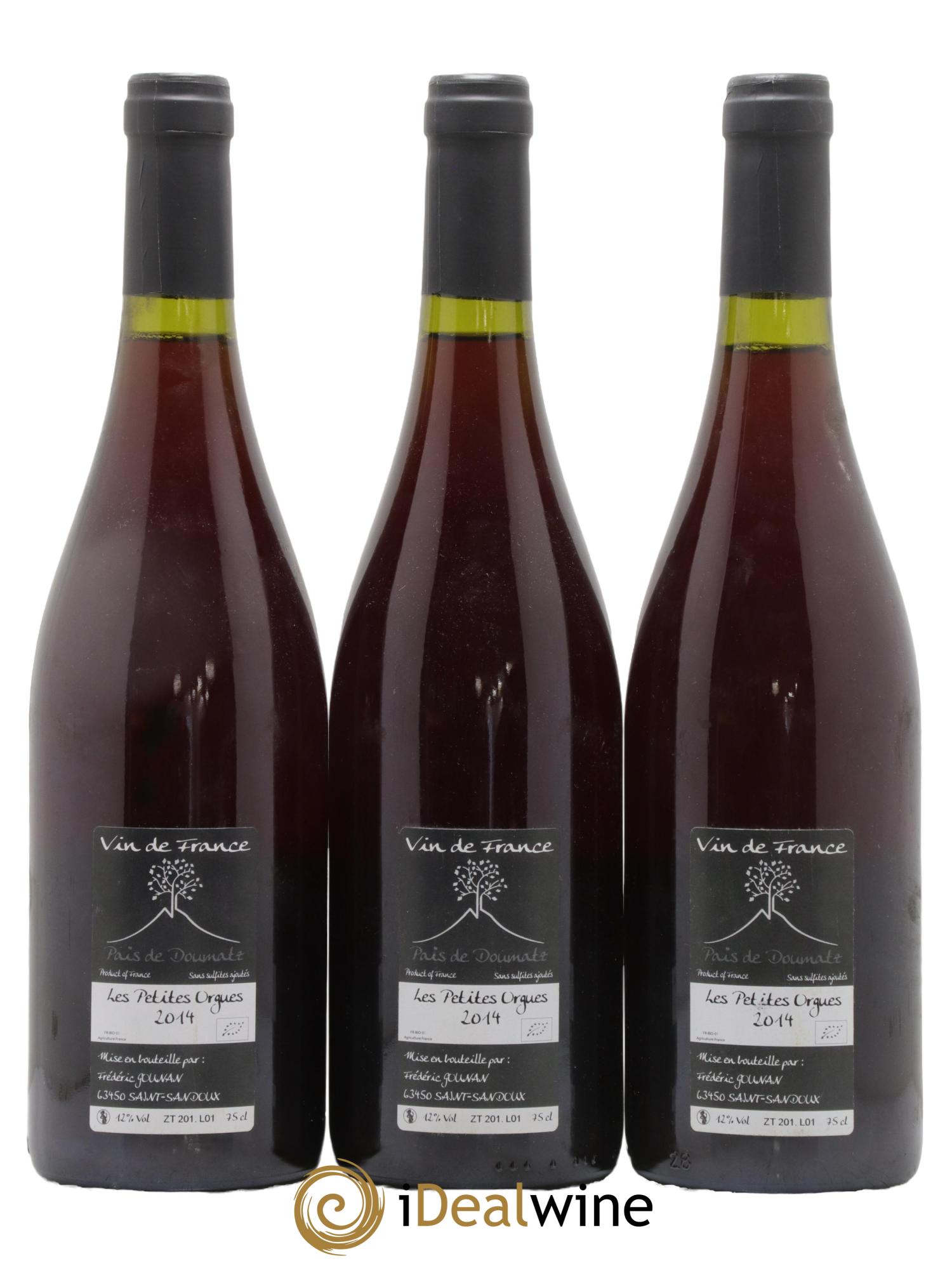 Vin de France Les Petites Orgues Vignoble de l'Arbre Blanc 2014 - Lot de 3 bouteilles - 1