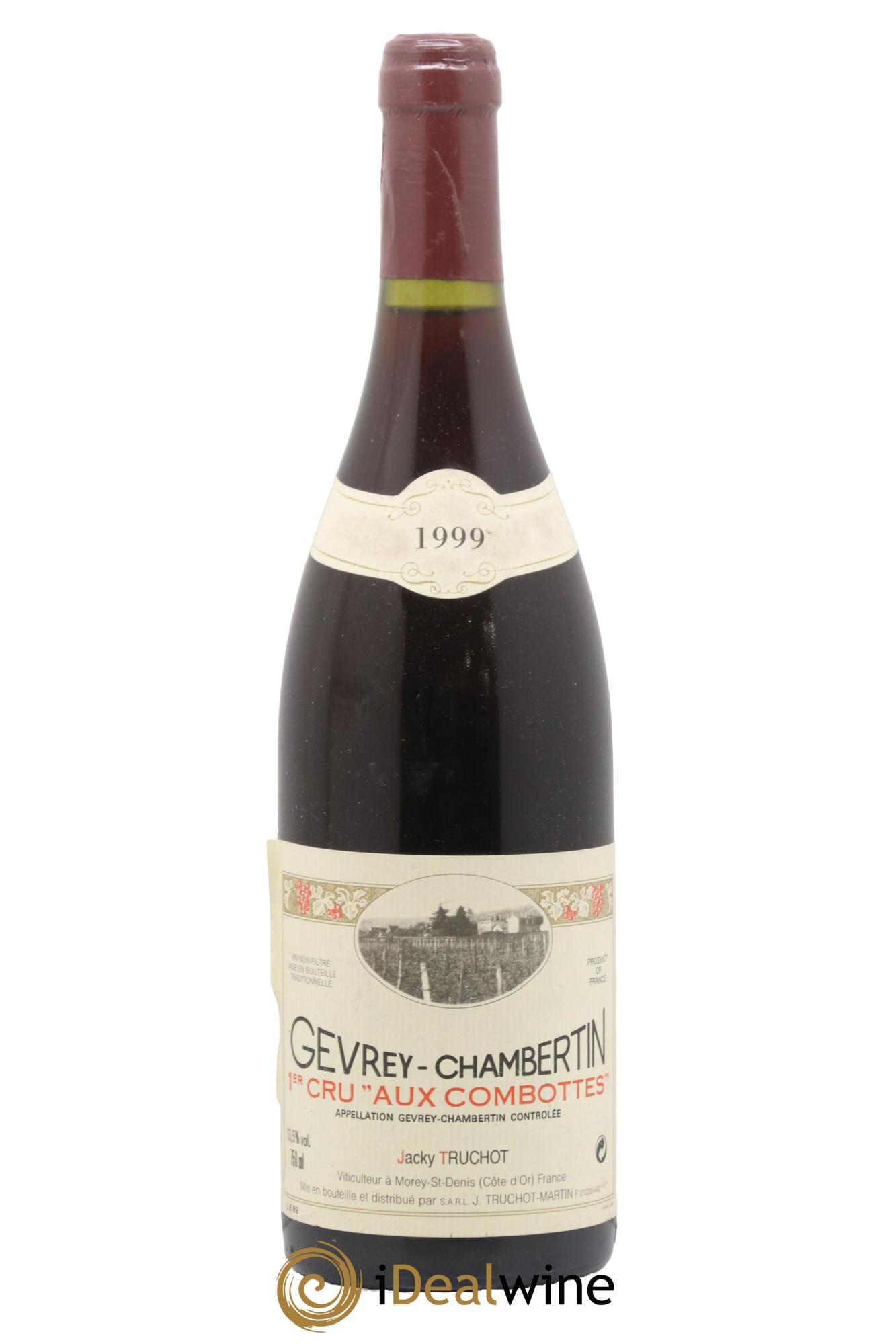 Gevrey-Chambertin 1er Cru Aux Combottes Jacky Truchot 1999 - Lot de 1 bouteille - 0
